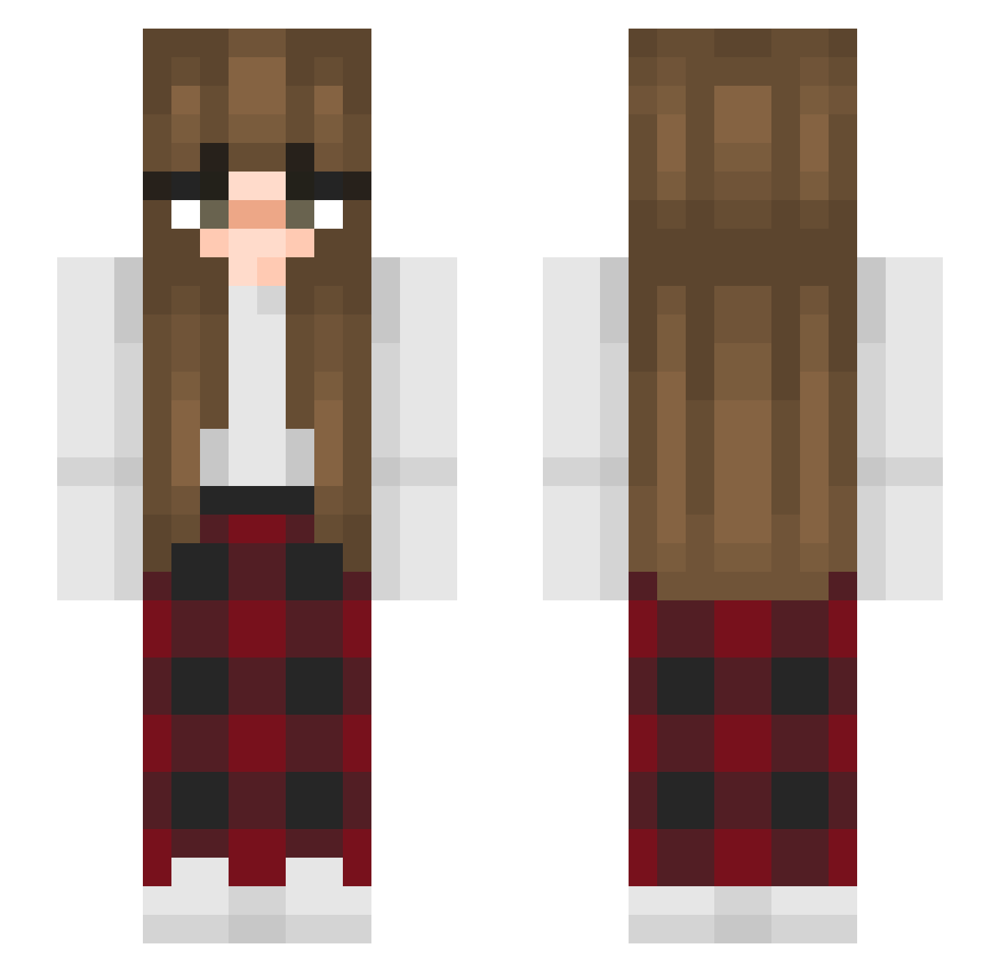 ChelseaJ_ Minecraft skin, front and back view