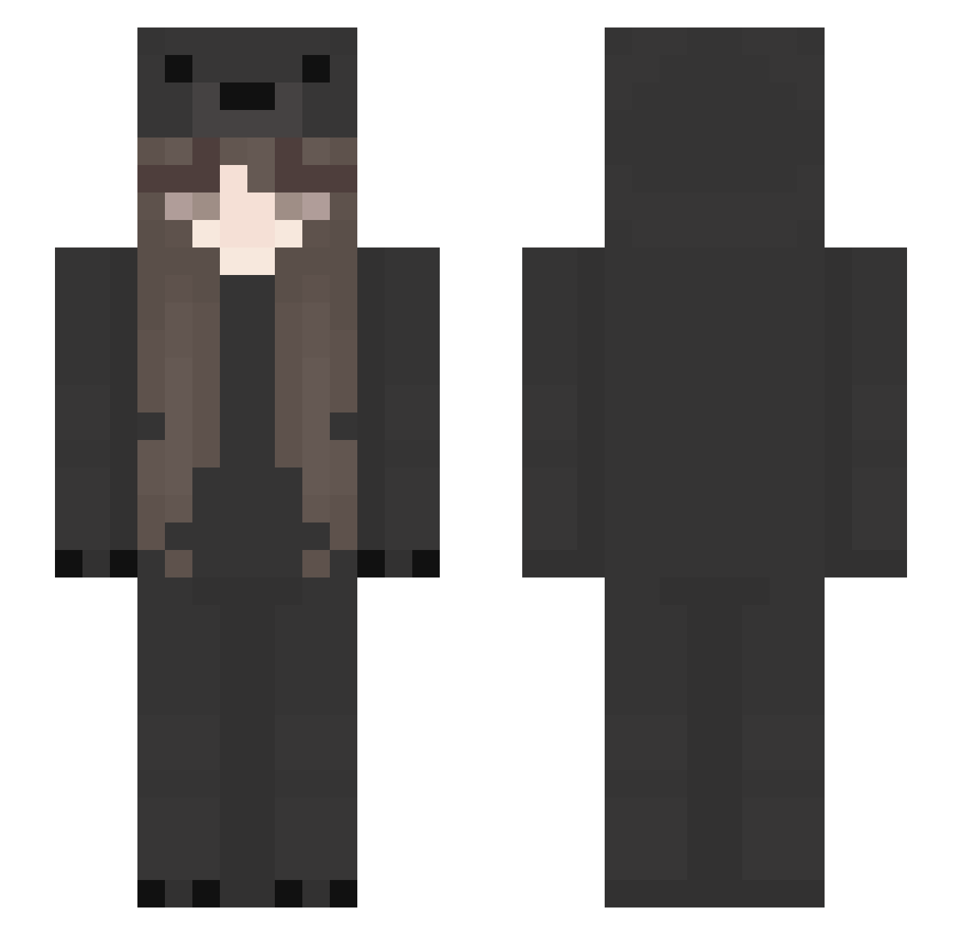 konFongDR Minecraft skin, front and back view