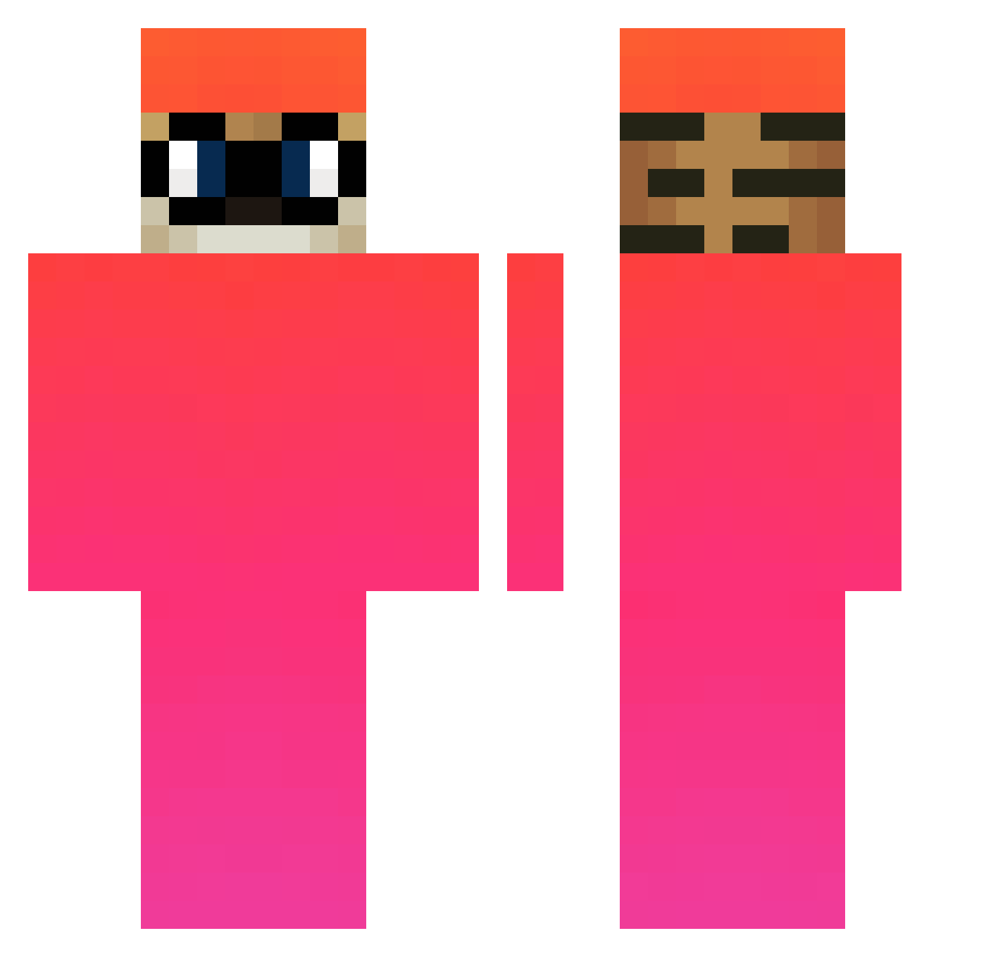 stepsisMathis Minecraft skin, front and back view