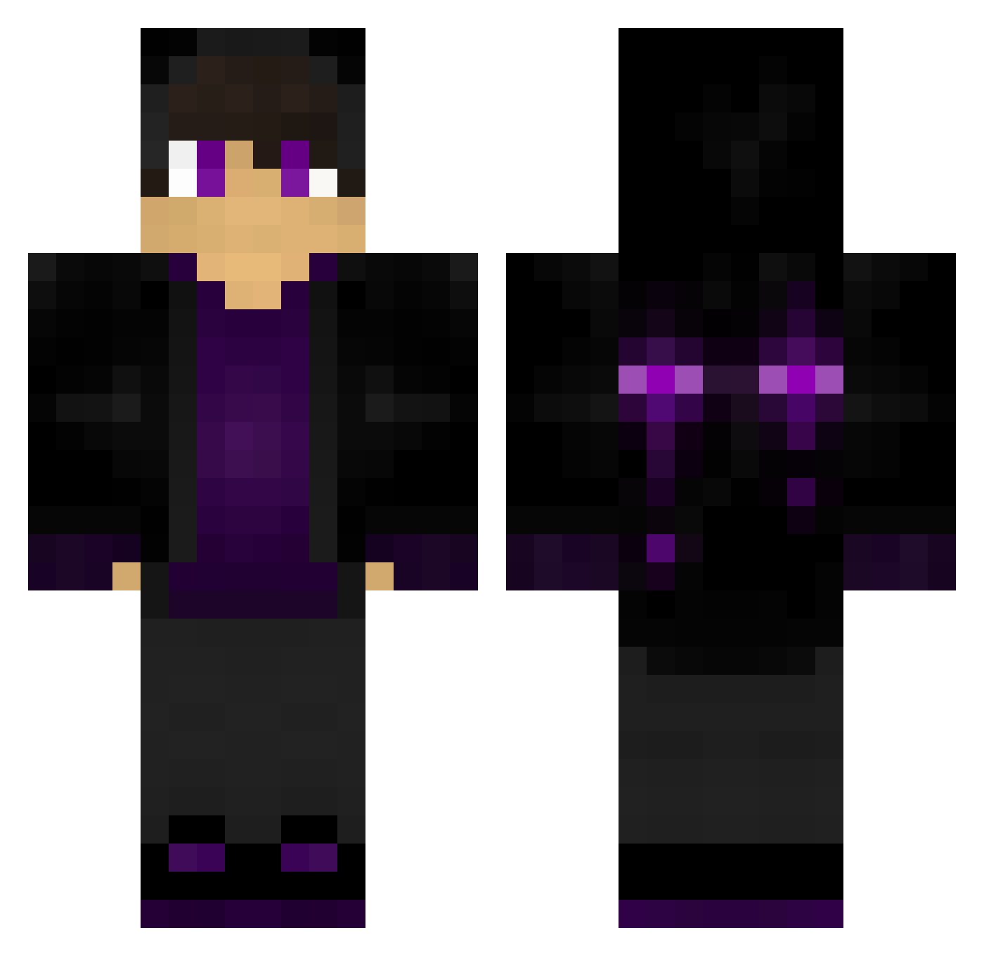 IvanS24 Minecraft skin, front and back view