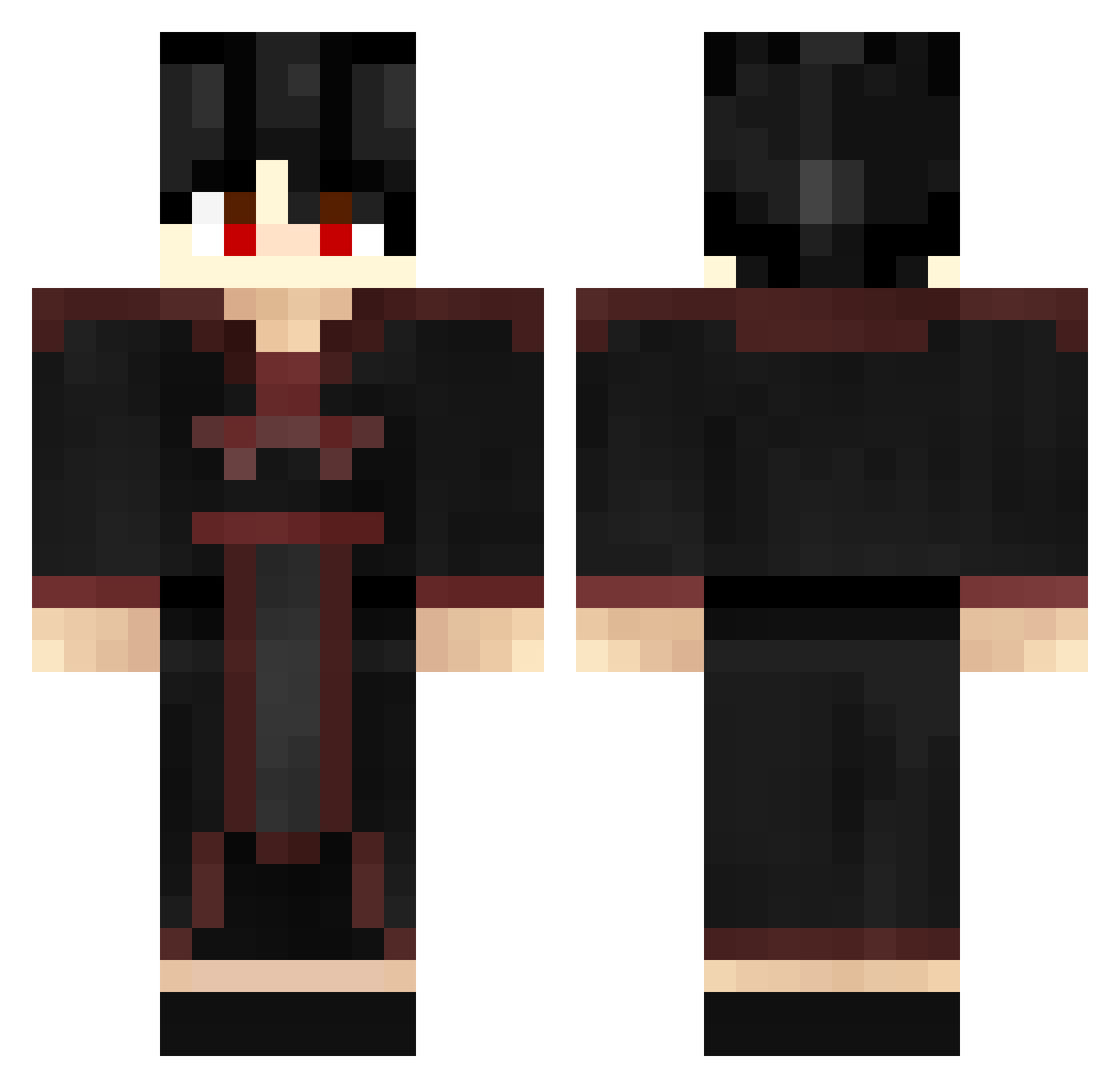 Wolf_ReapeR_ Minecraft skin, front and back view