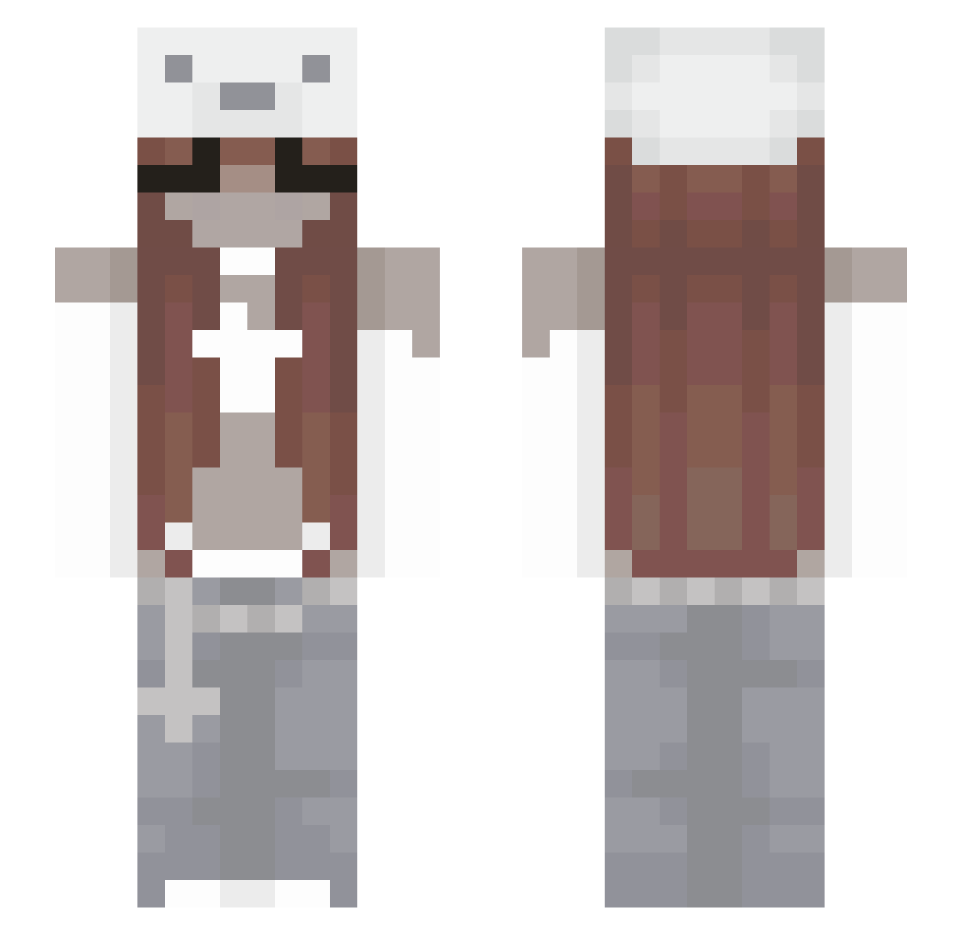 xscarlettgracex Minecraft skin, front and back view