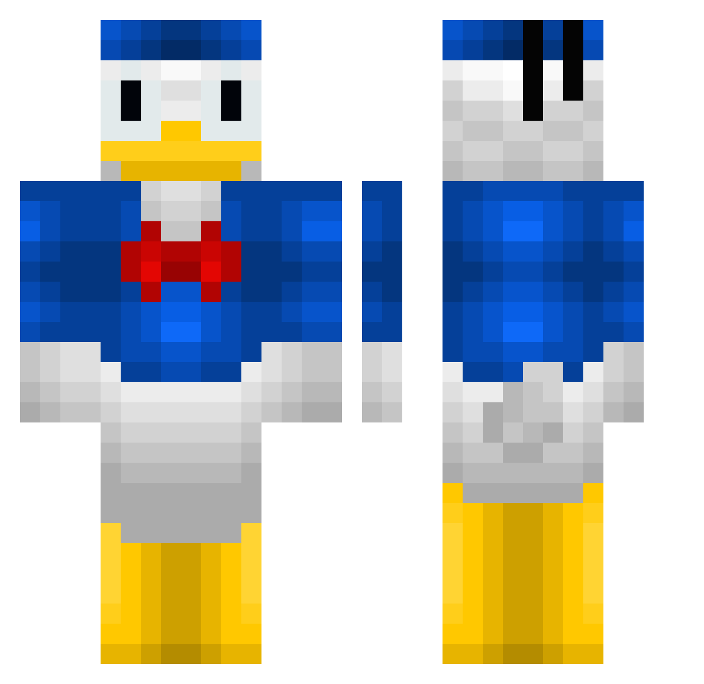 mpogue03 Minecraft skin, front and back view