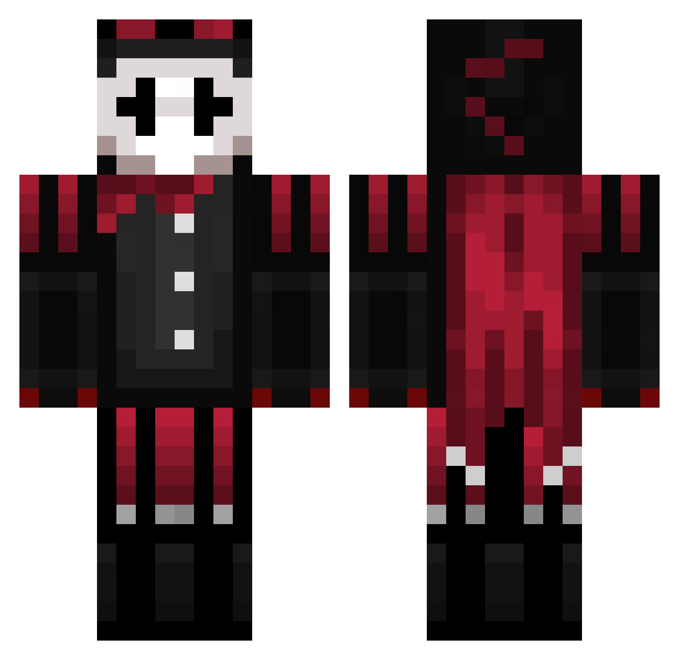 iJesterrr Minecraft skin, front and back view