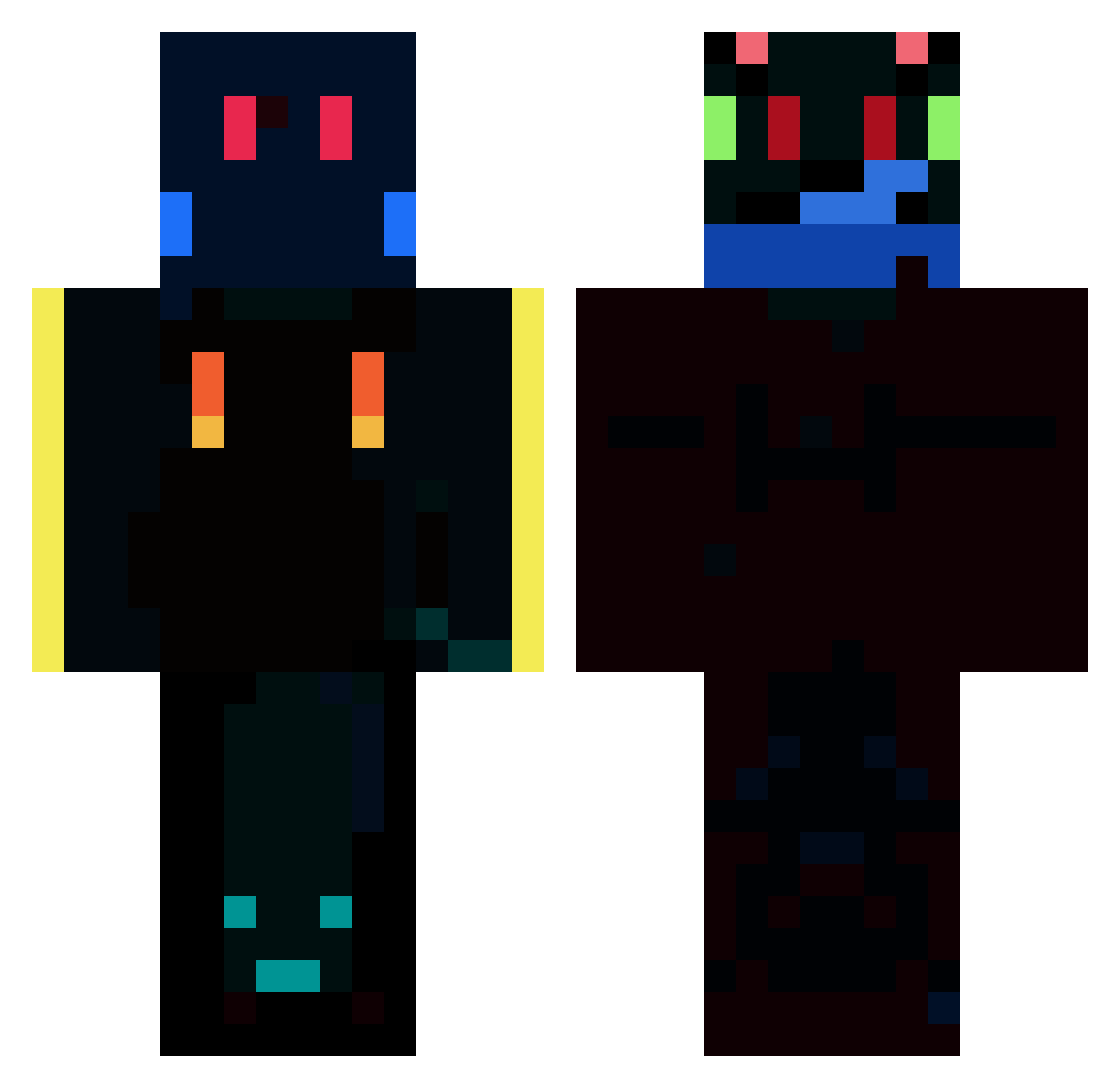 naojiro2018 Minecraft skin, front and back view