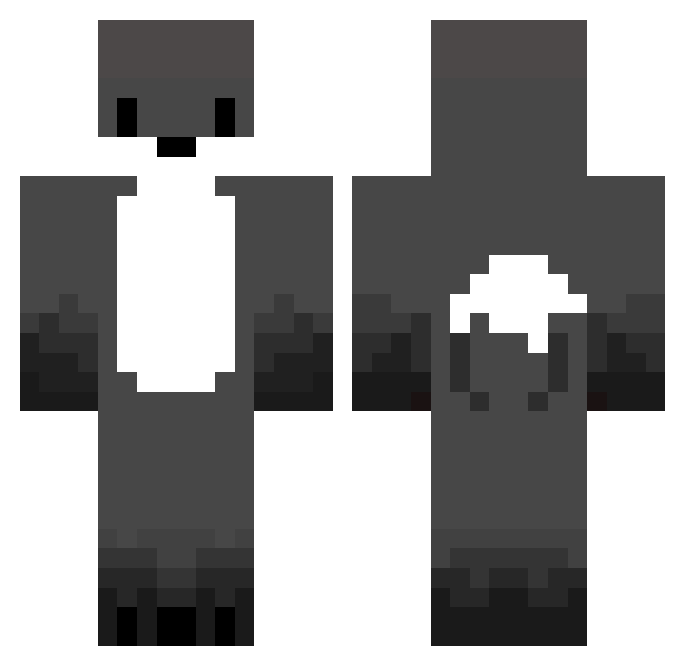 jwx_Alex Minecraft skin, front and back view
