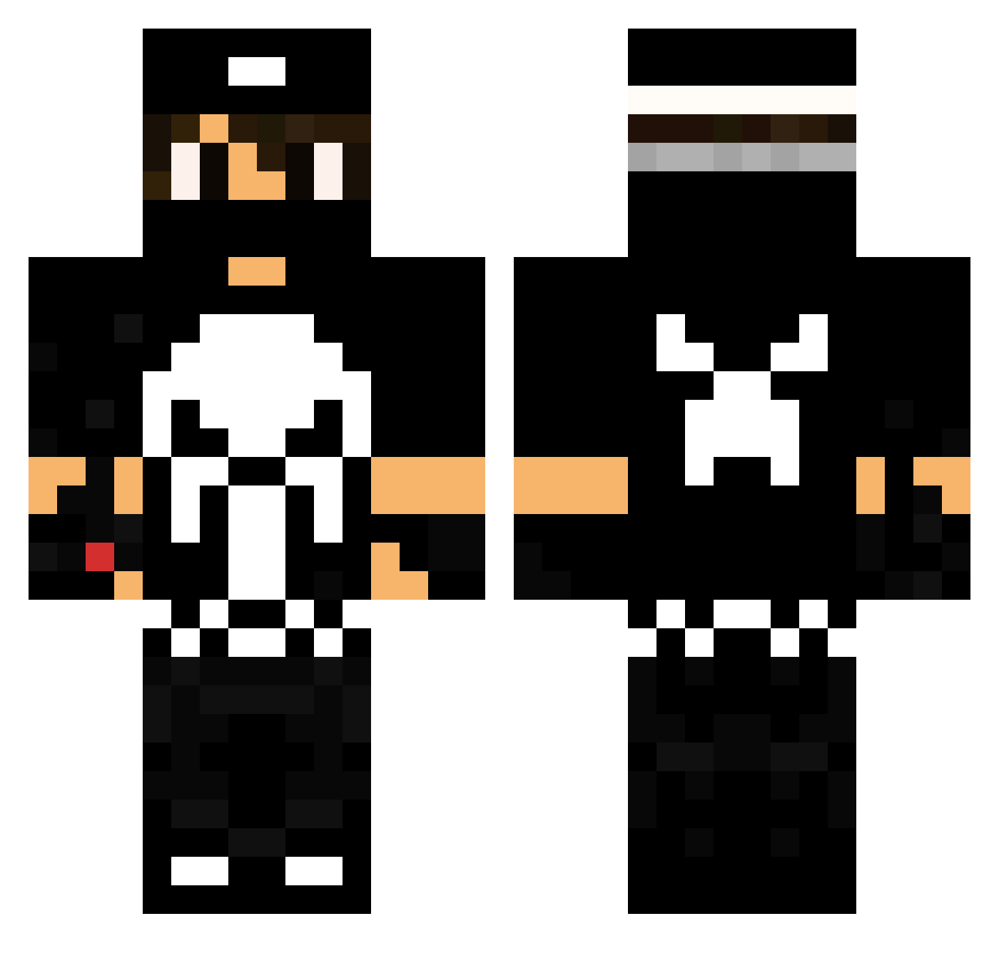 GranadaGR Minecraft skin, front and back view