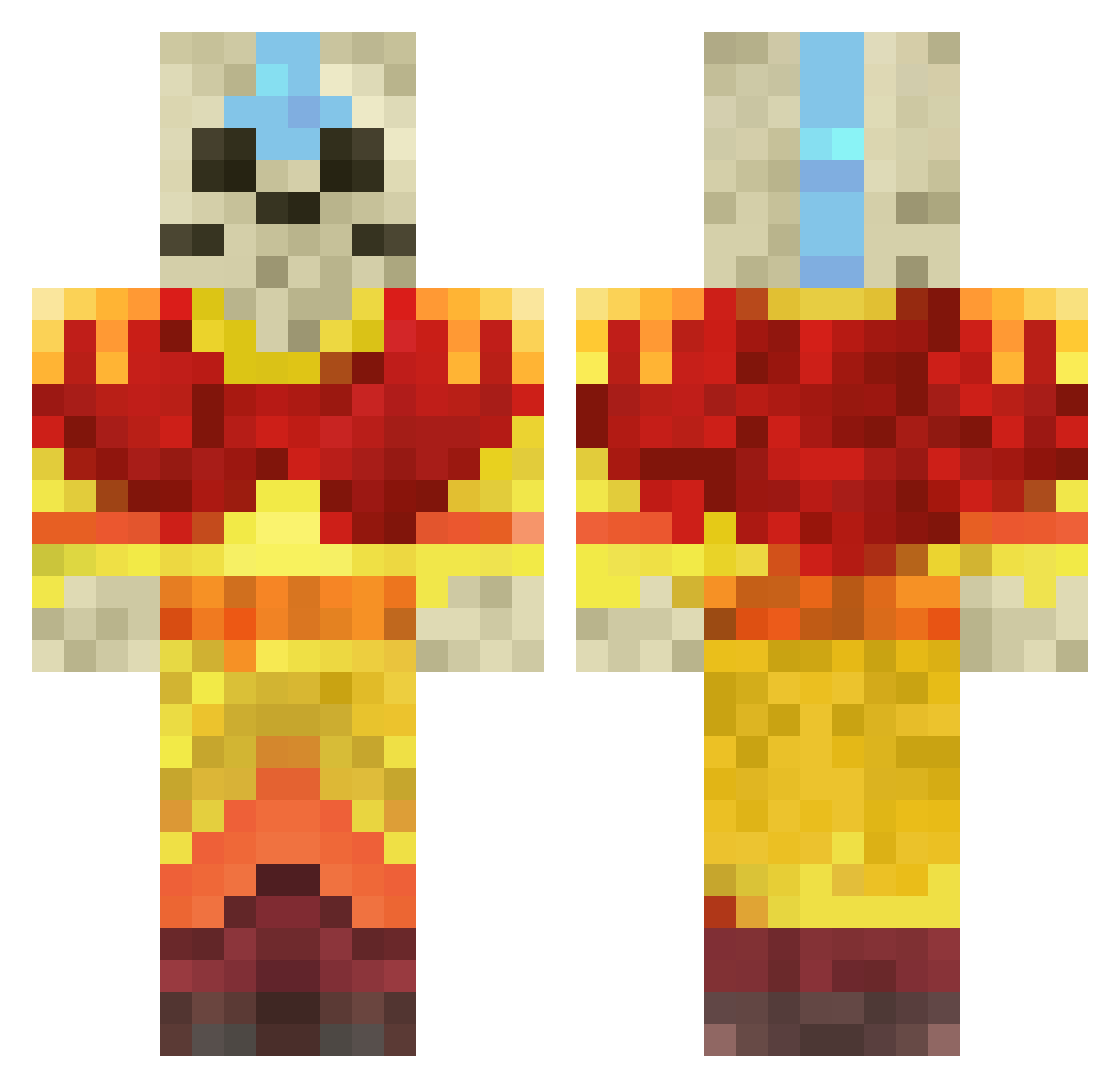 31batman Minecraft skin, front and back view
