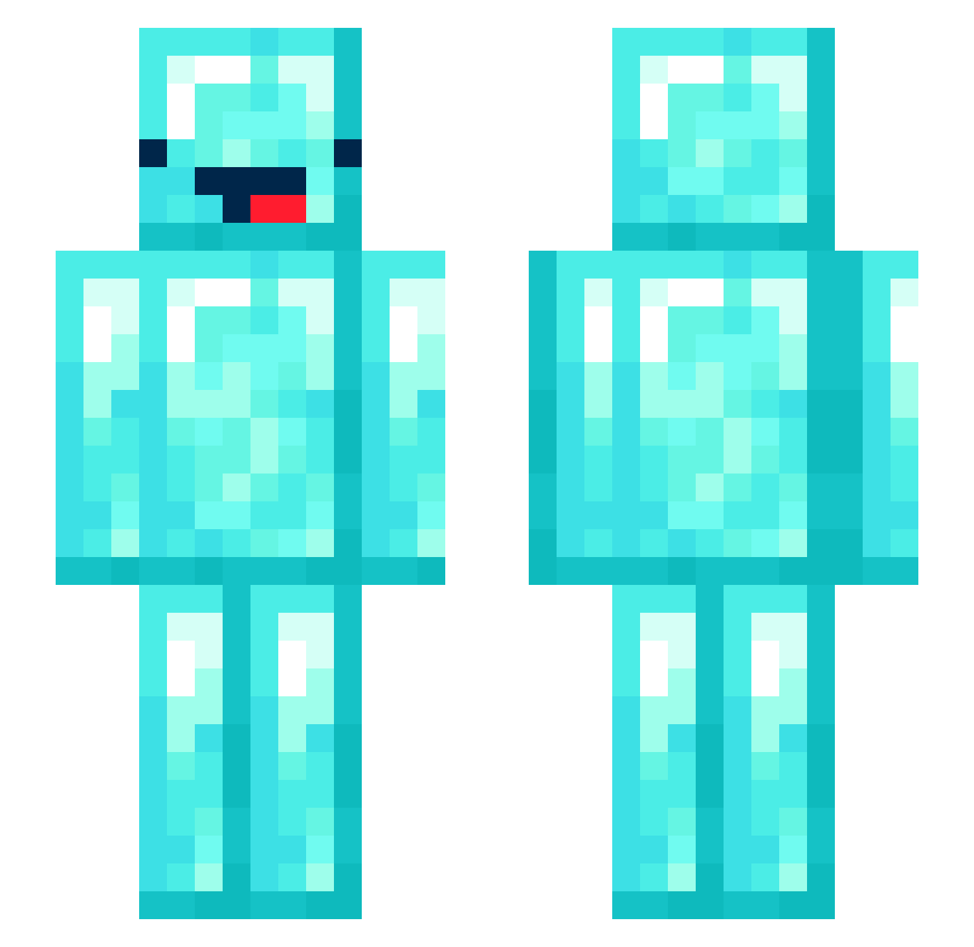 ceupes Minecraft skin, front and back view