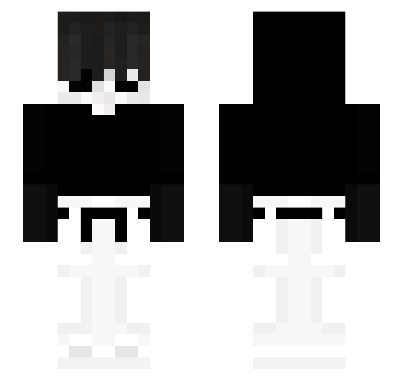 YASINGOATED Minecraft skin, front and back view