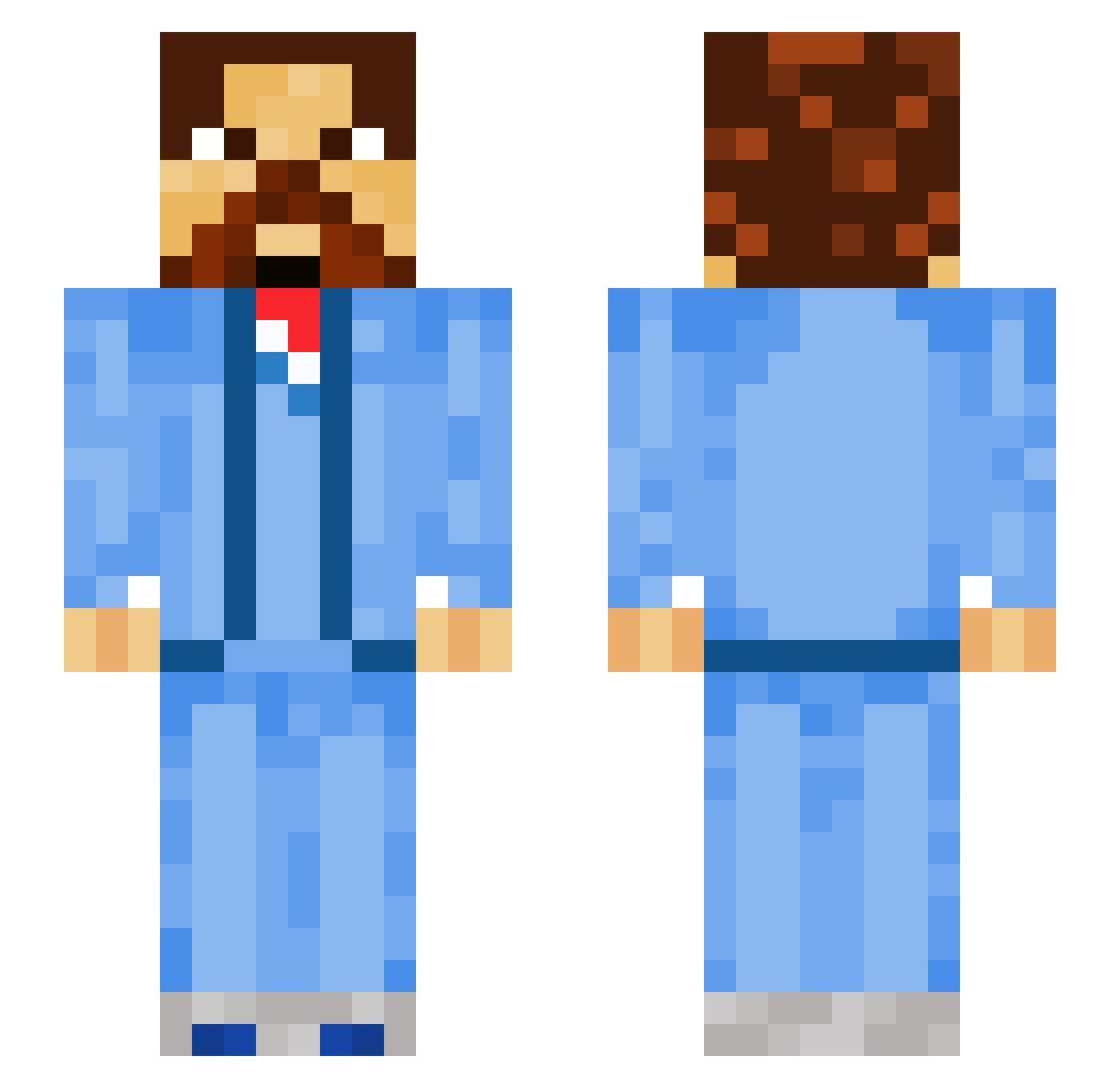 StandbyWolf9385 Minecraft skin, front and back view