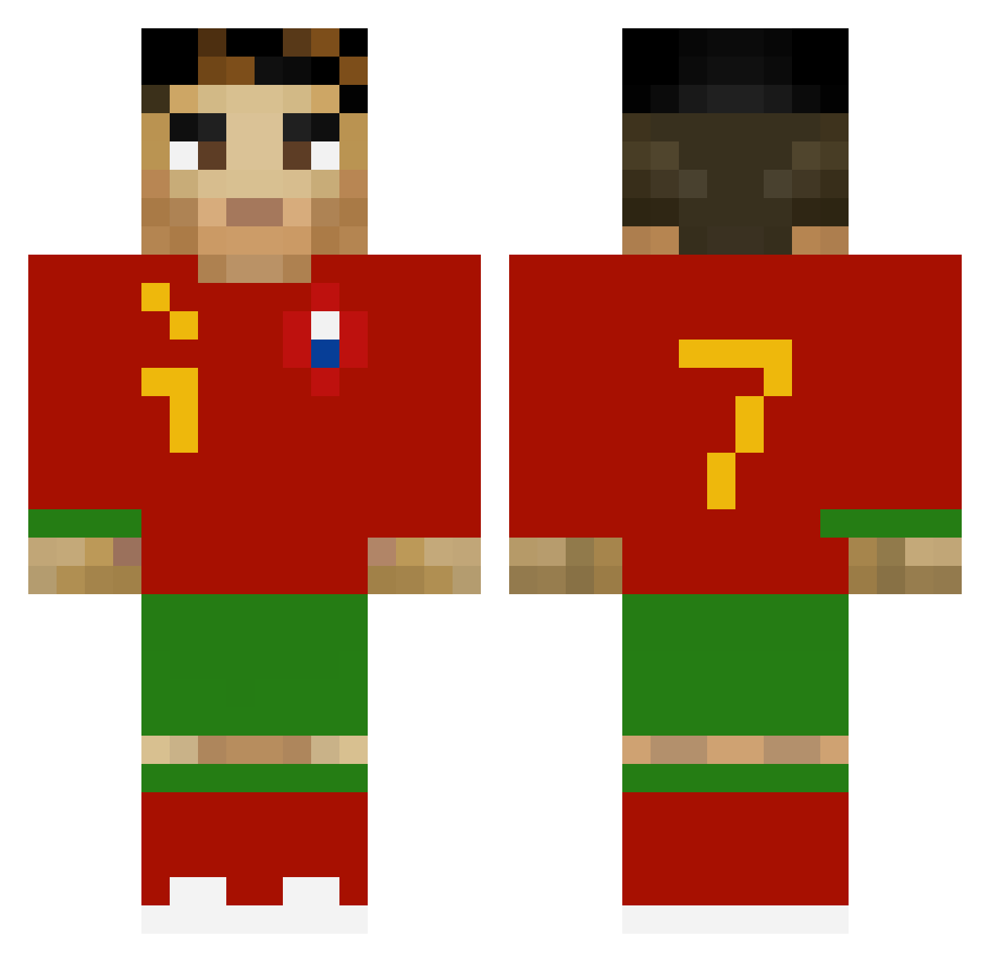 skurczysyn Minecraft skin, front and back view