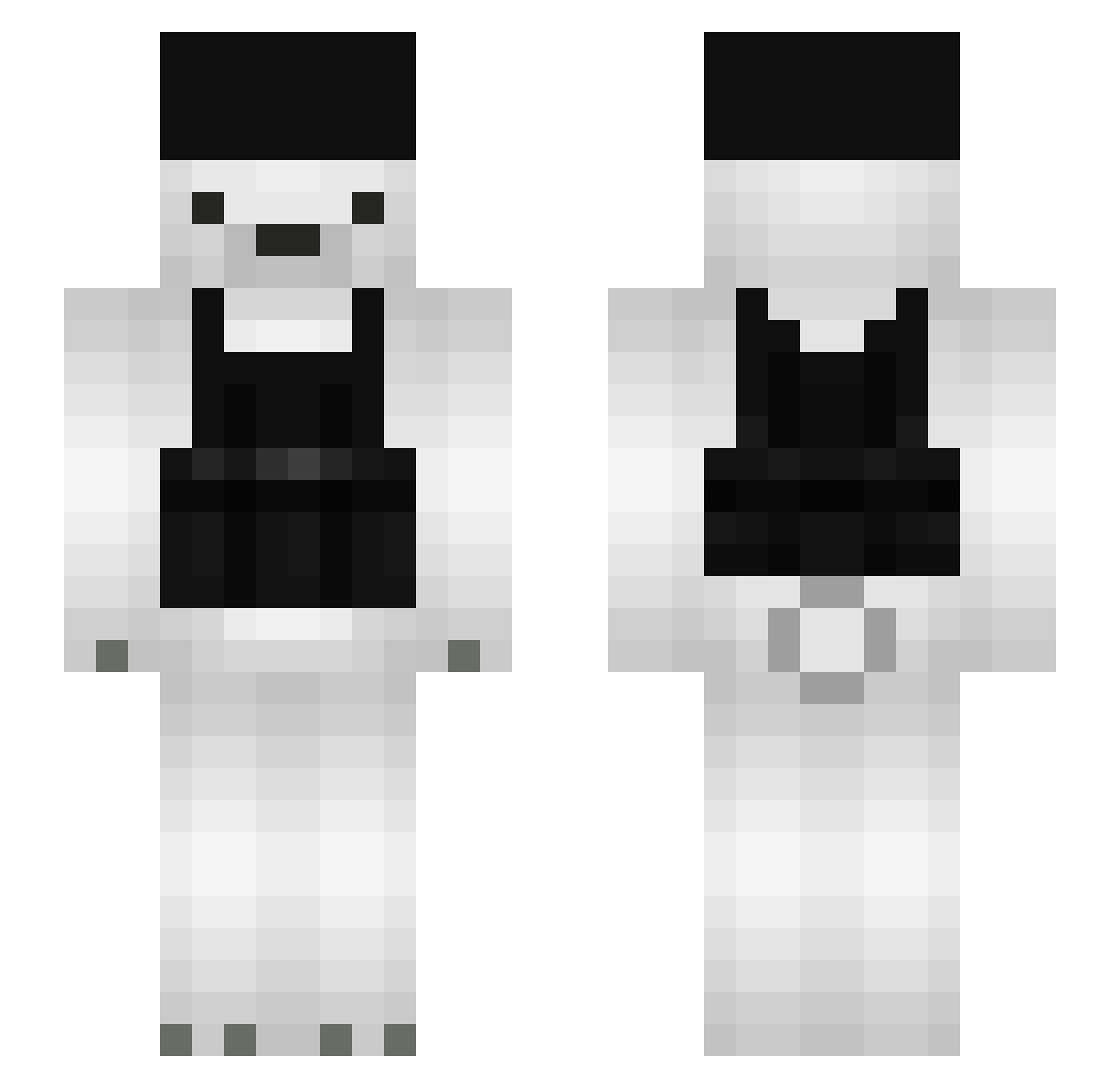 Preatorer Minecraft skin, front and back view