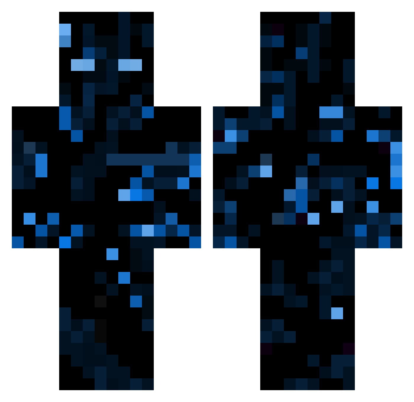 Gimix838 Minecraft skin, front and back view