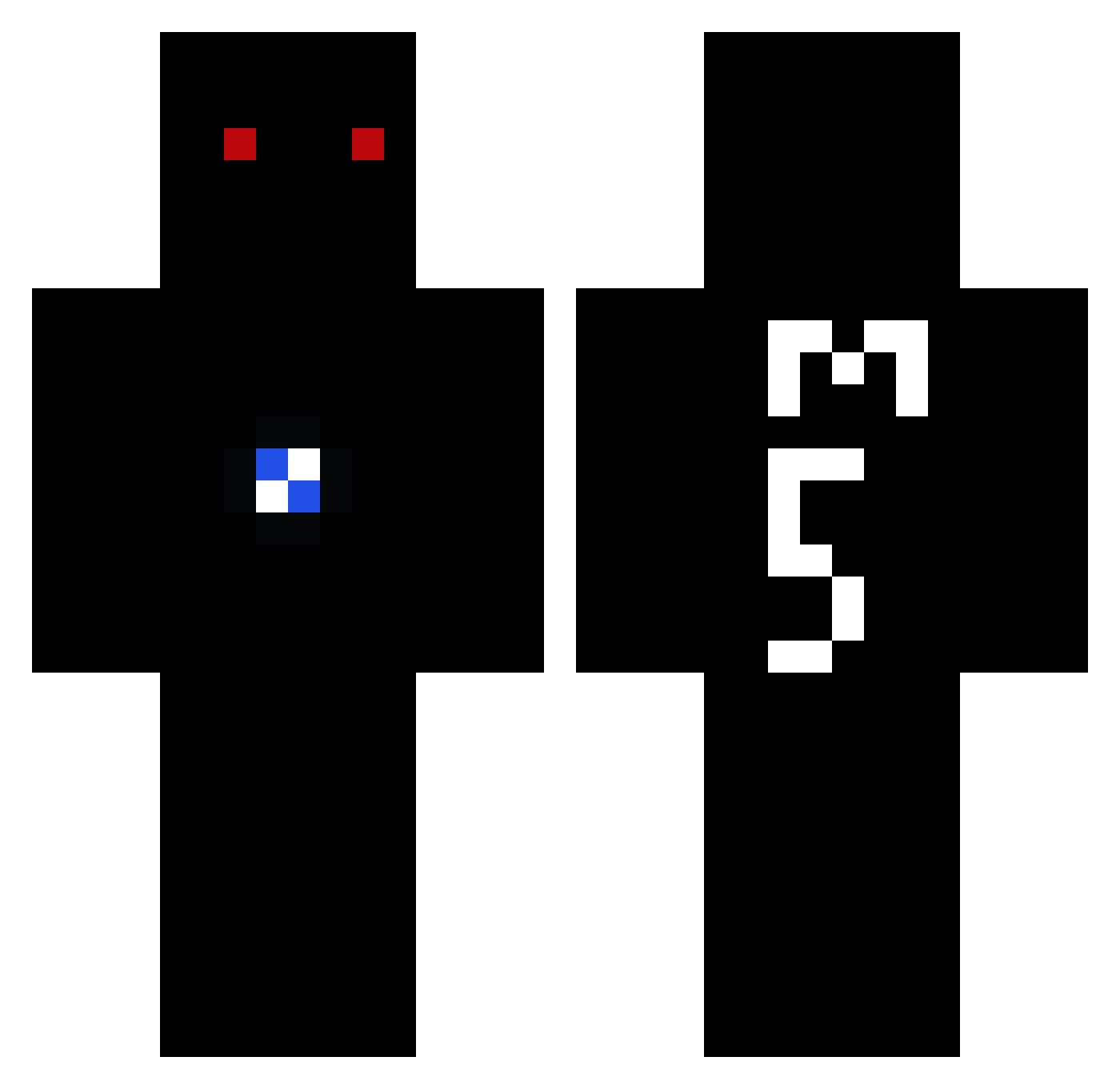 powerplayathome Minecraft skin, front and back view