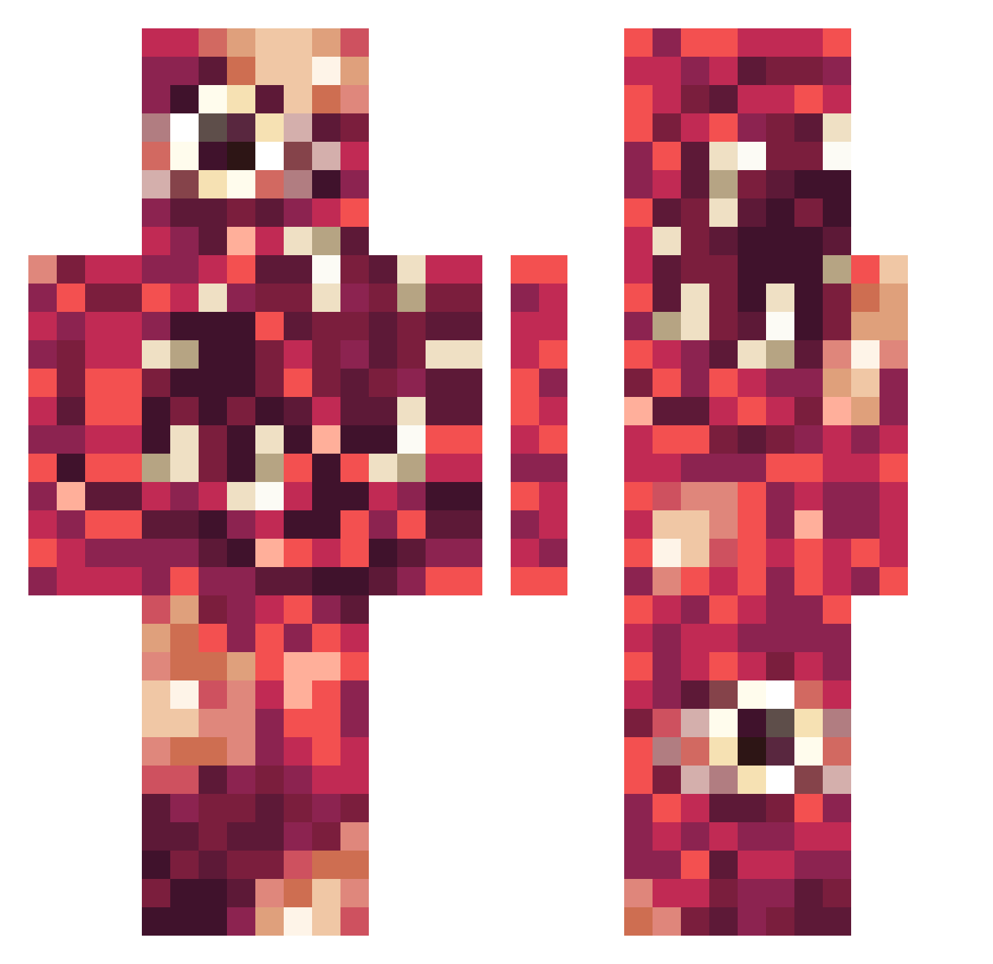 7sev7nsev7n7 Minecraft skin, front and back view