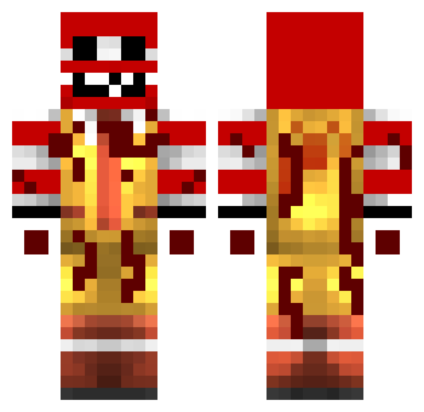 KingJayJay808 Minecraft skin, front and back view