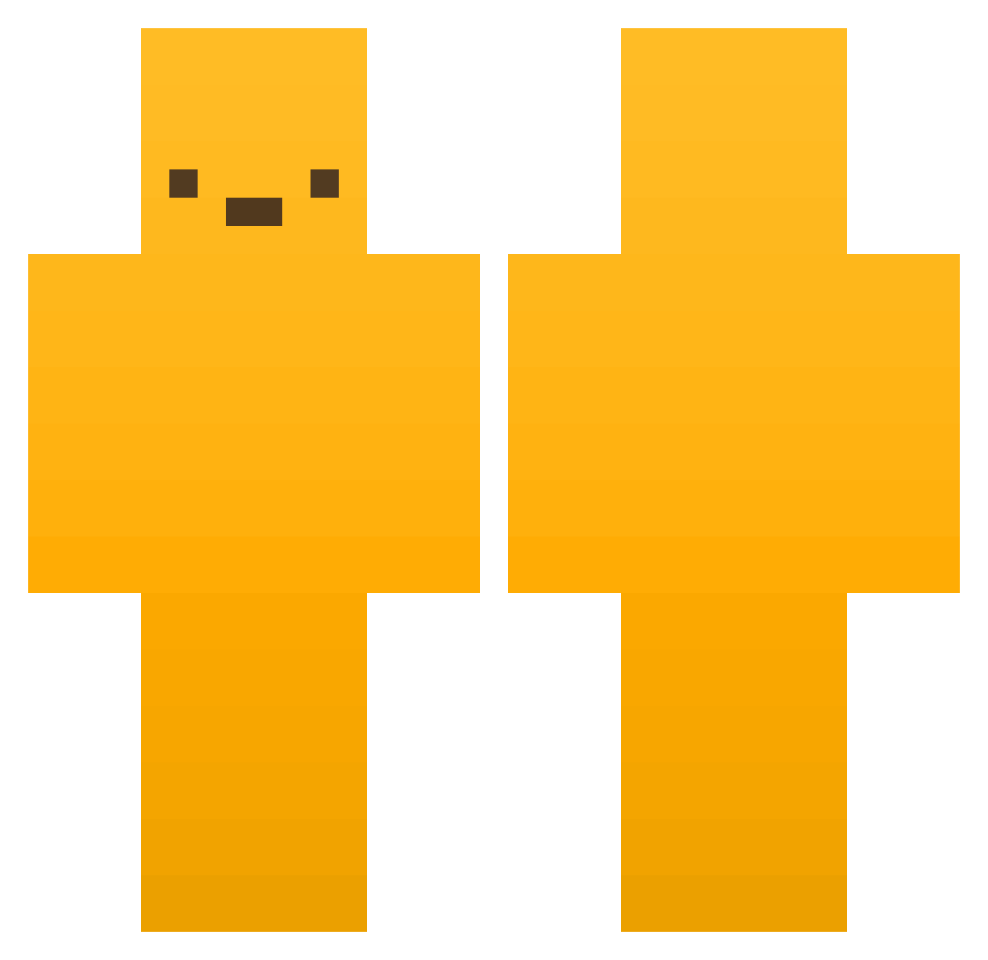 sjh2916th Minecraft skin, front and back view