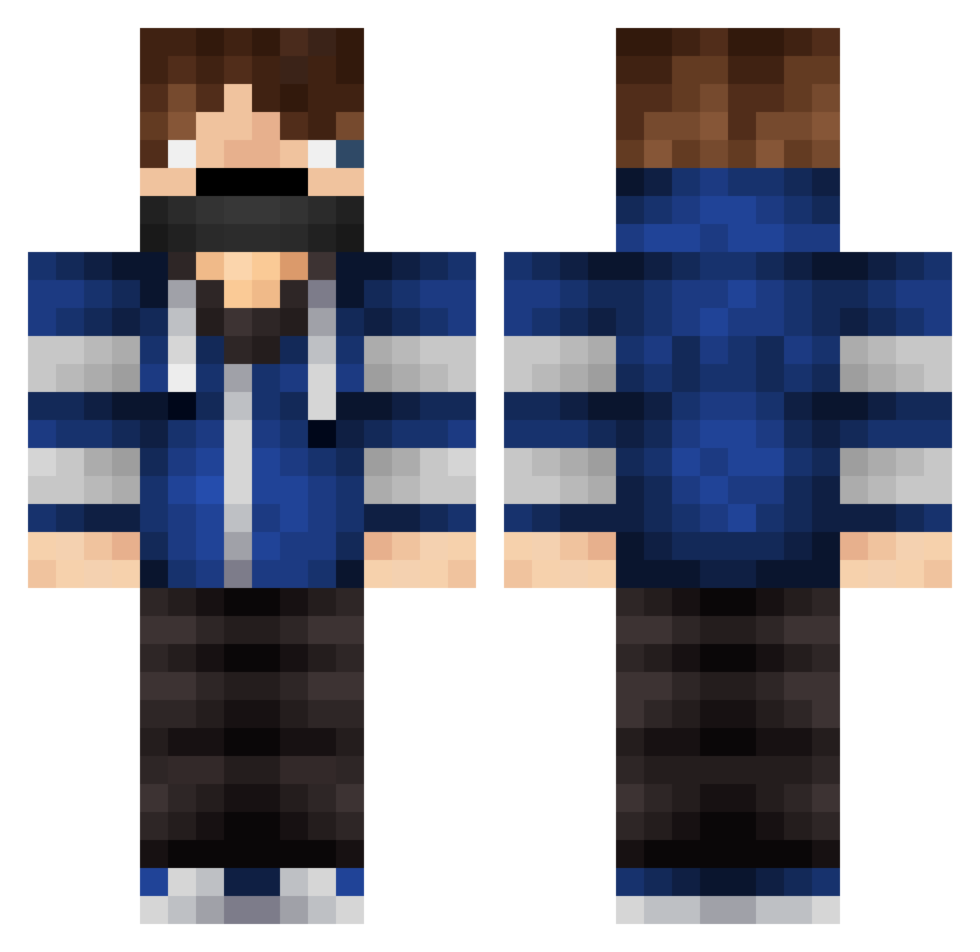 vedranpejic Minecraft skin, front and back view