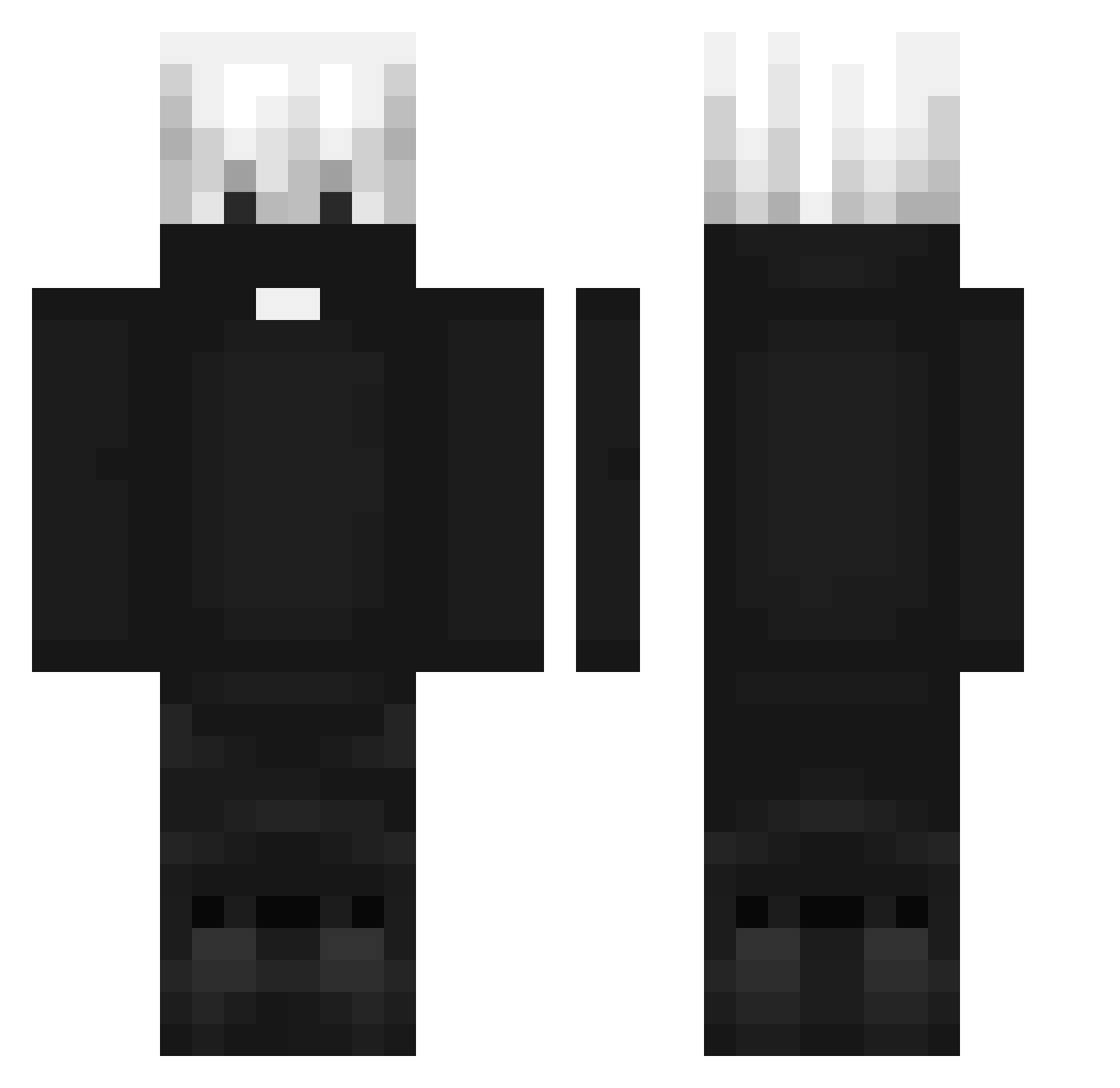 totinati Minecraft skin, front and back view