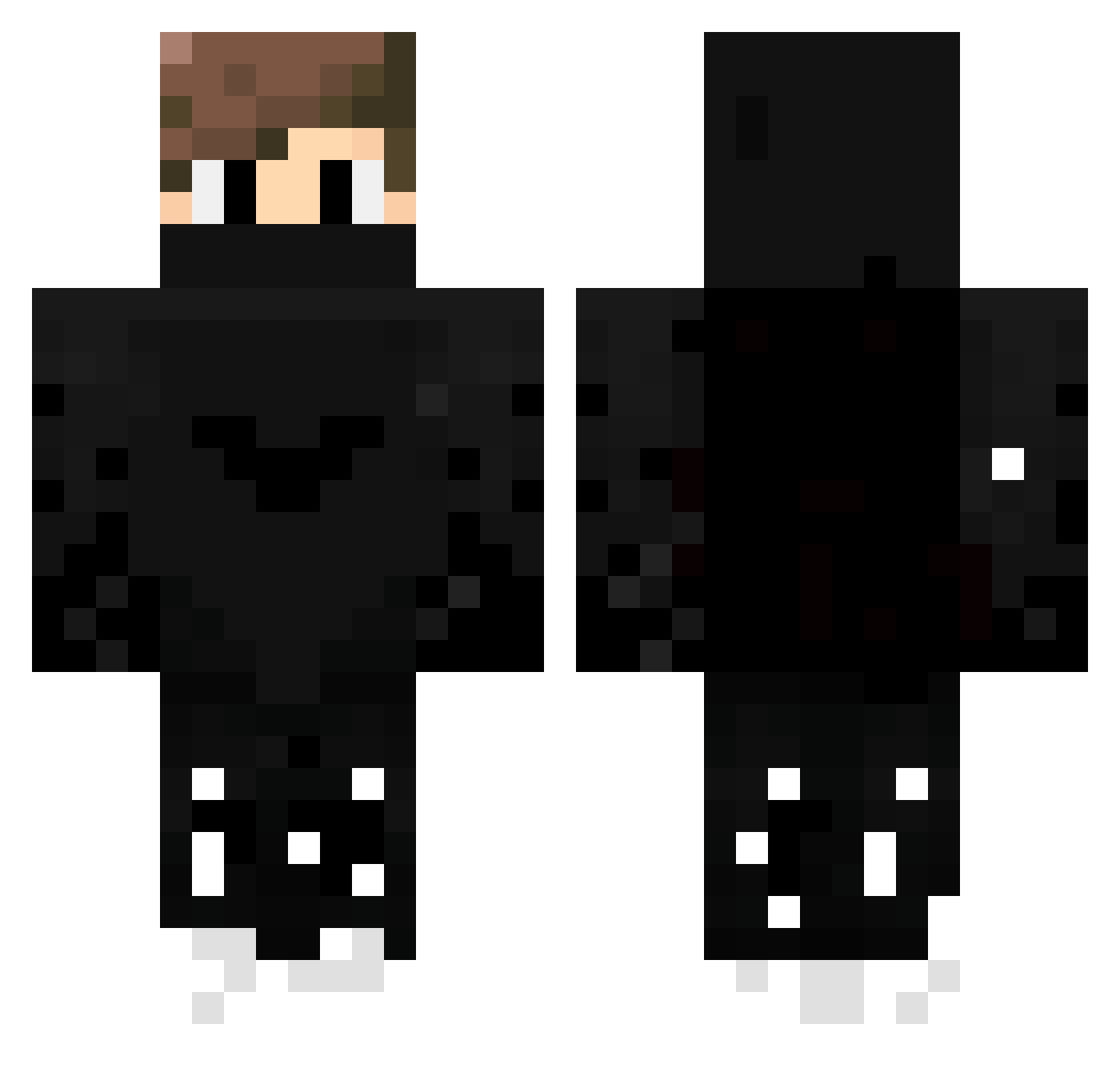 ZiqeSr Minecraft skin, front and back view