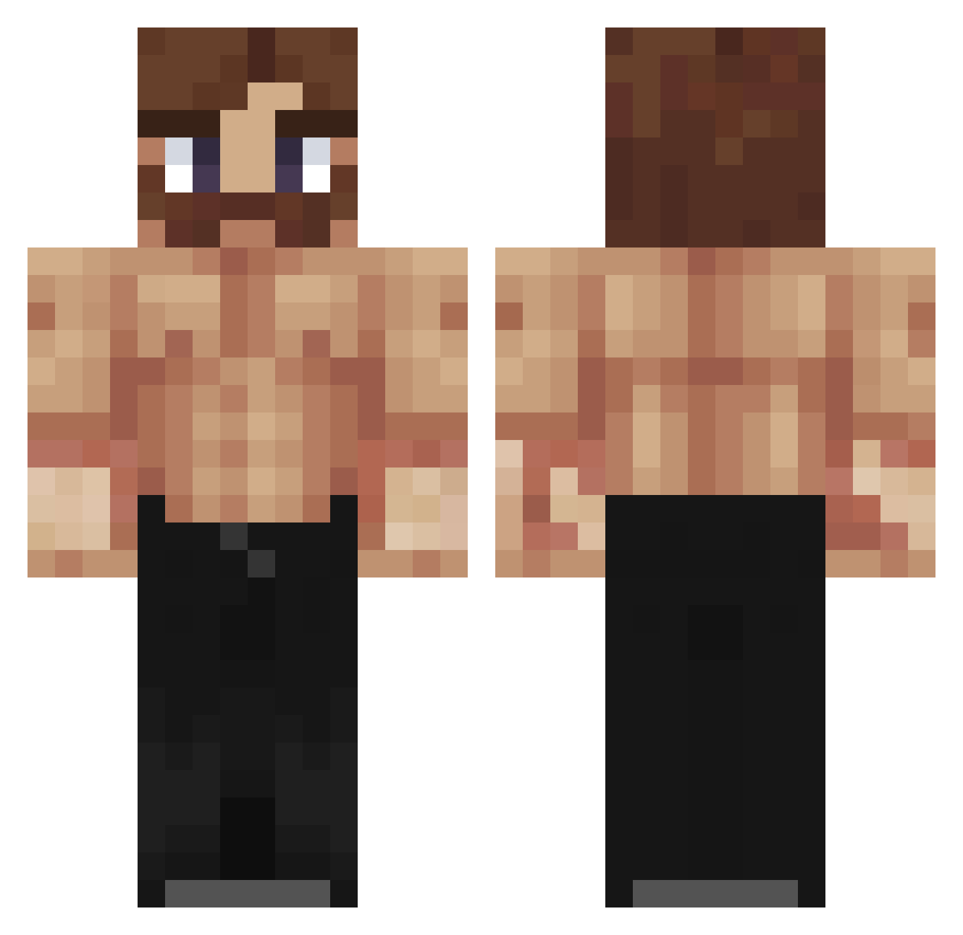 MrGurke1091 Minecraft skin, front and back view