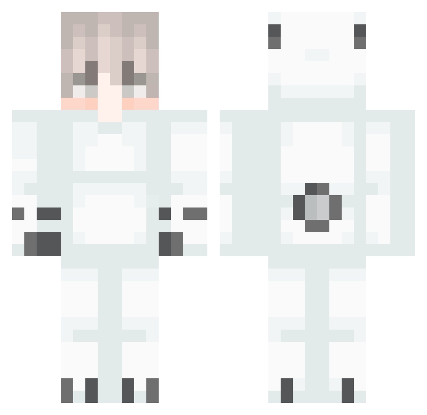 ThanhRedfield Minecraft skin, front and back view