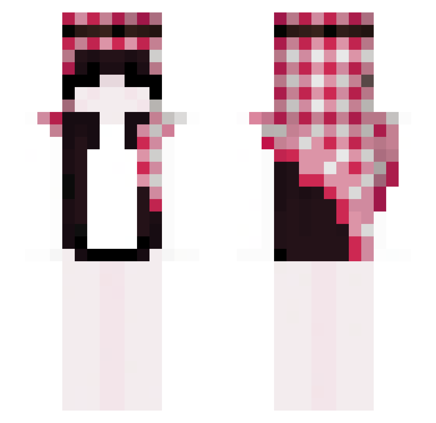 xKiwixm Minecraft skin, front and back view