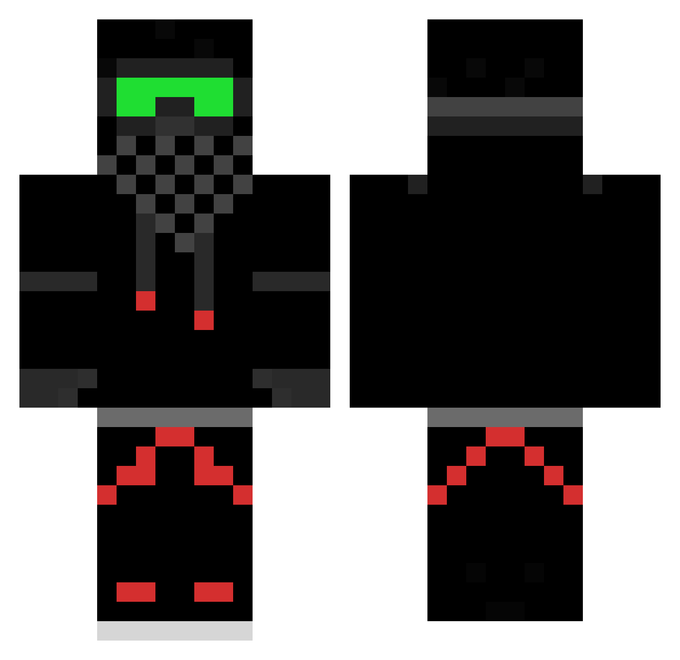 1Top_Man1 Minecraft skin, front and back view