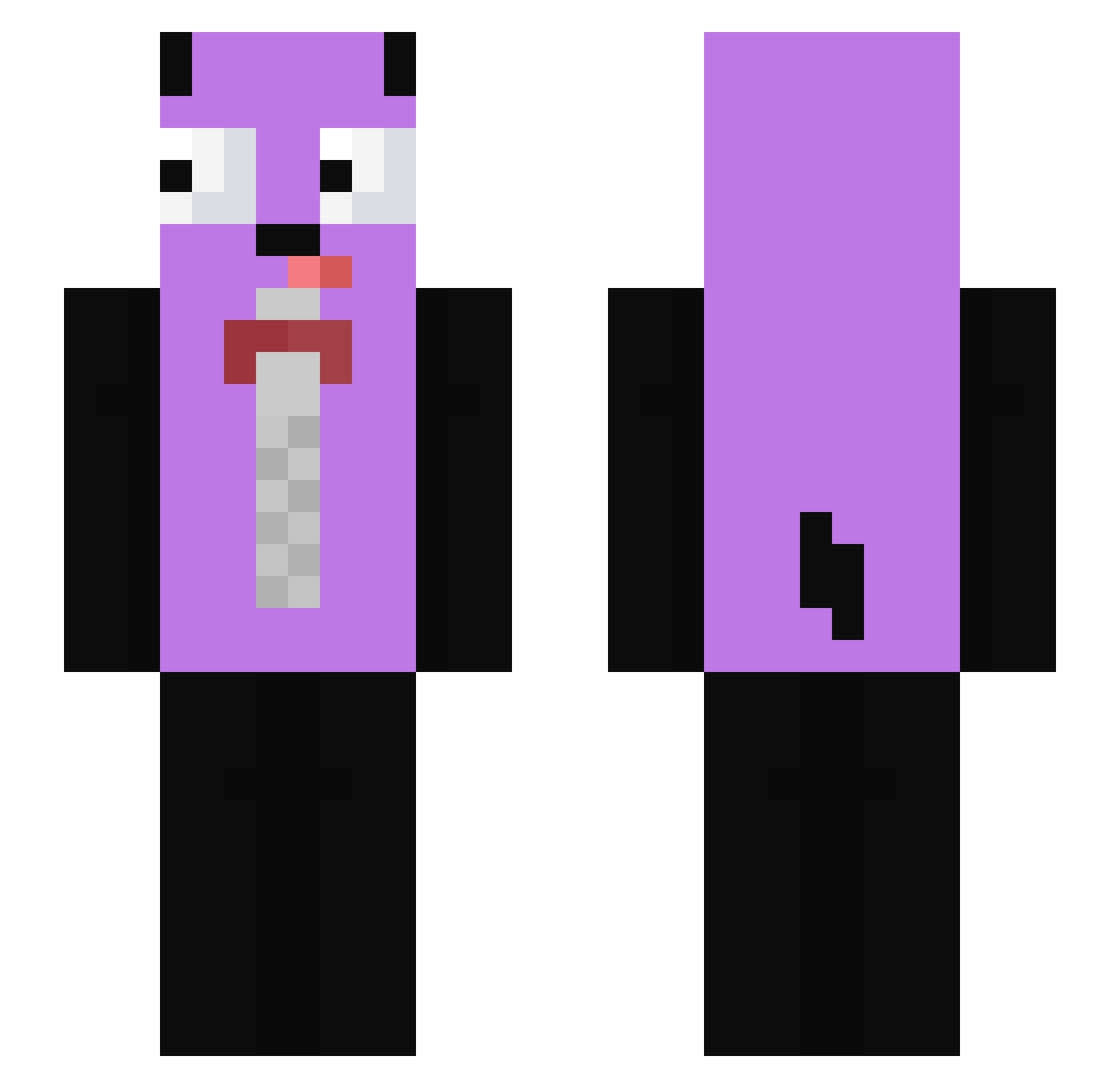 stablere Minecraft skin, front and back view