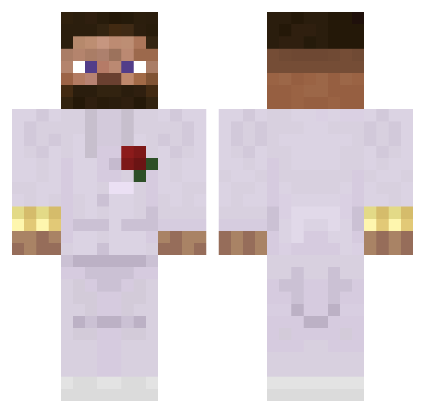 xEren_AgA Minecraft skin, front and back view