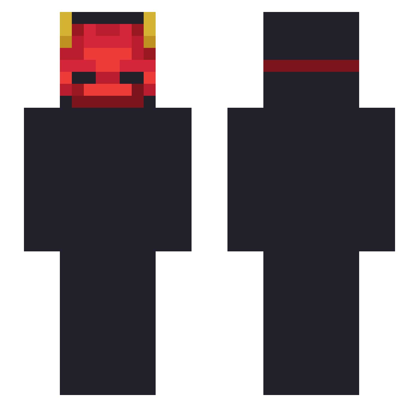 madamtaneko Minecraft skin, front and back view