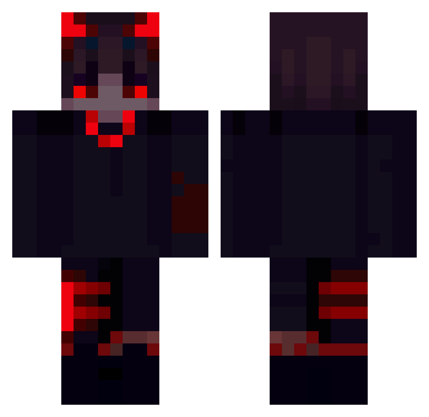 wytrzeszcz Minecraft skin, front and back view