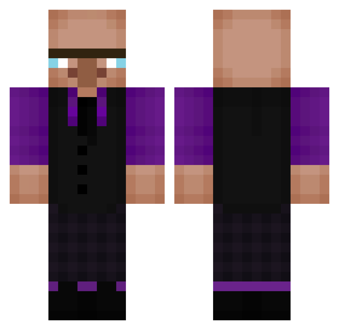 Ultimate68978 Minecraft skin, front and back view