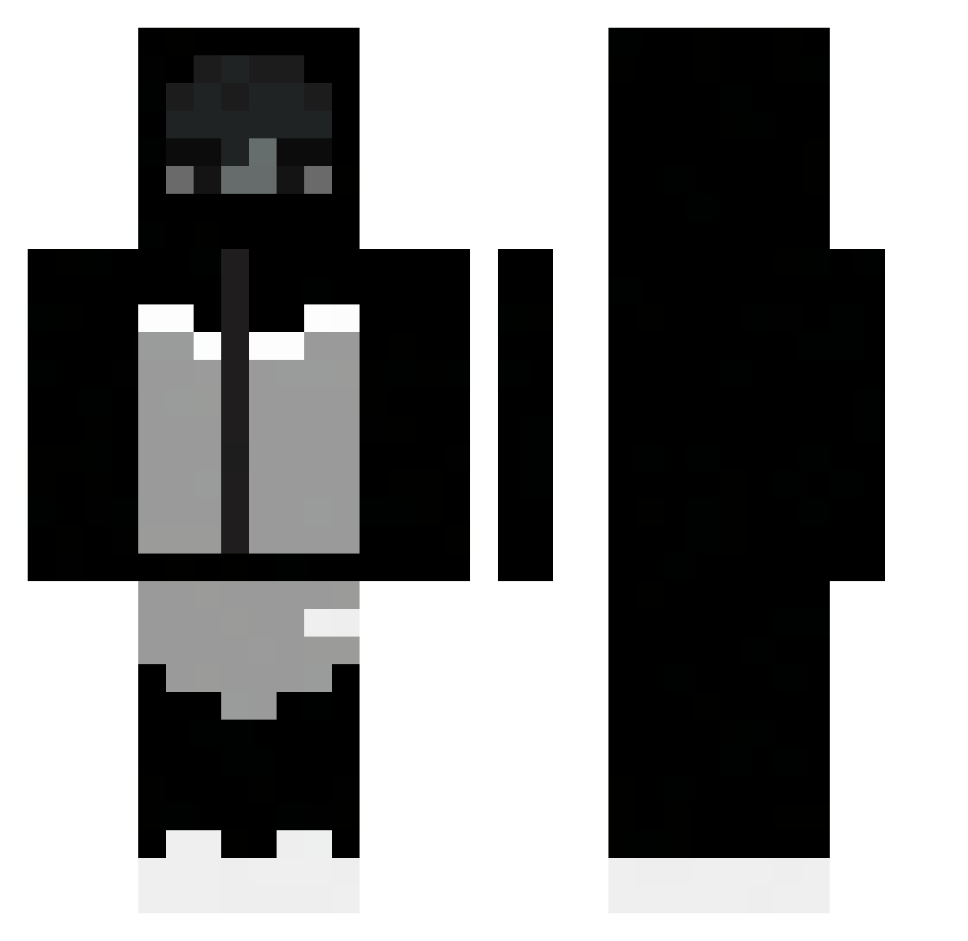 nnowak Minecraft skin, front and back view