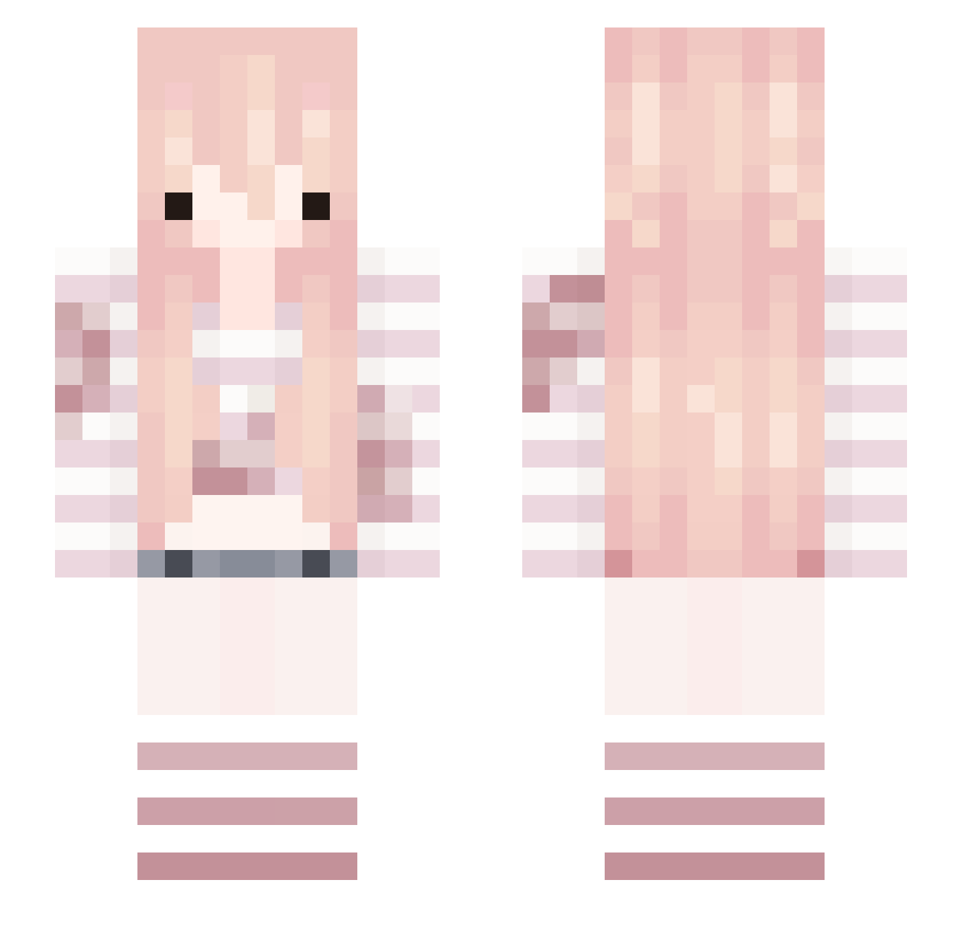 shaxdiii Minecraft skin, front and back view