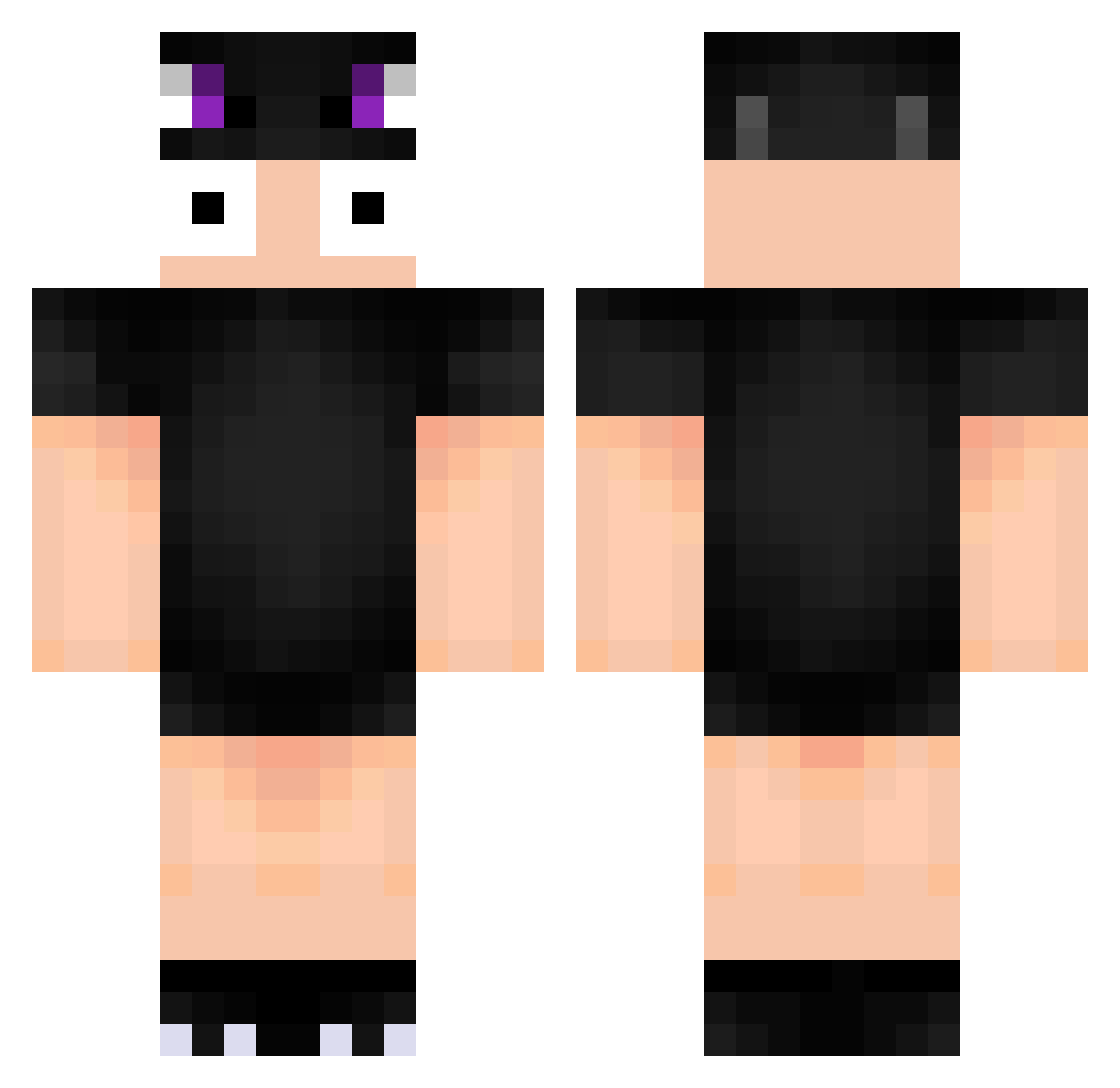 LaGrintaBb Minecraft skin, front and back view