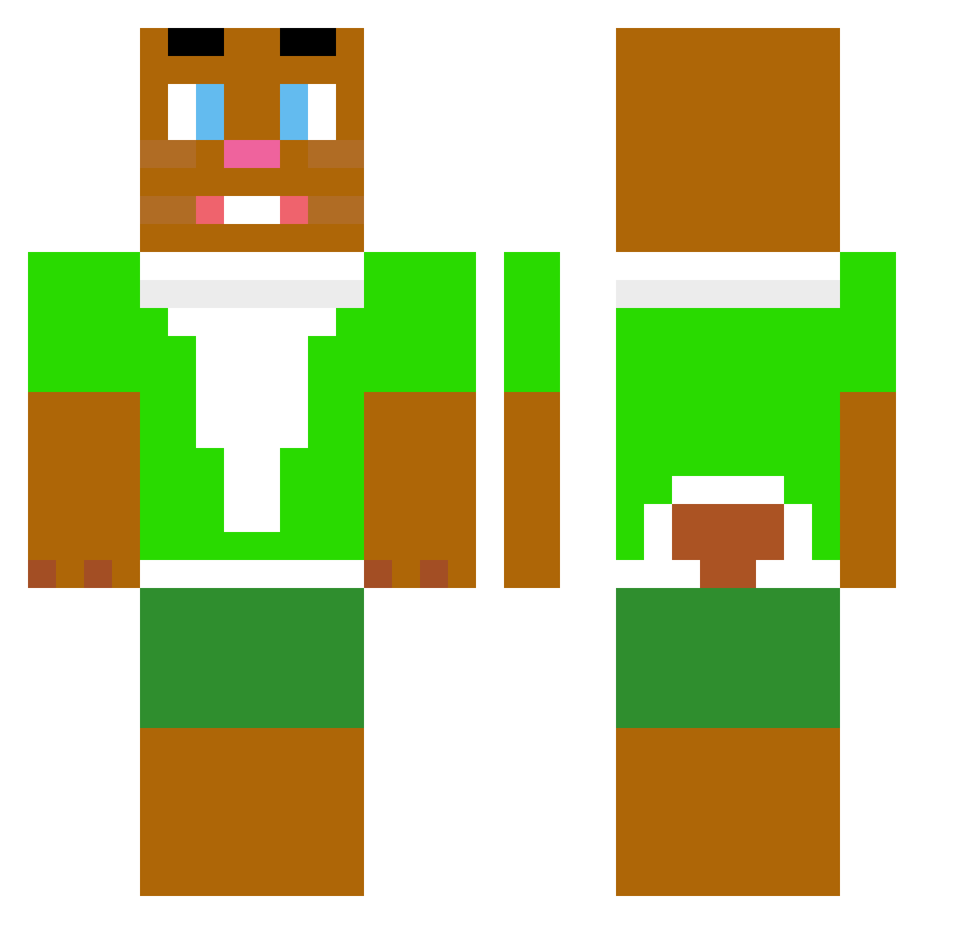 willi_qry Minecraft skin, front and back view