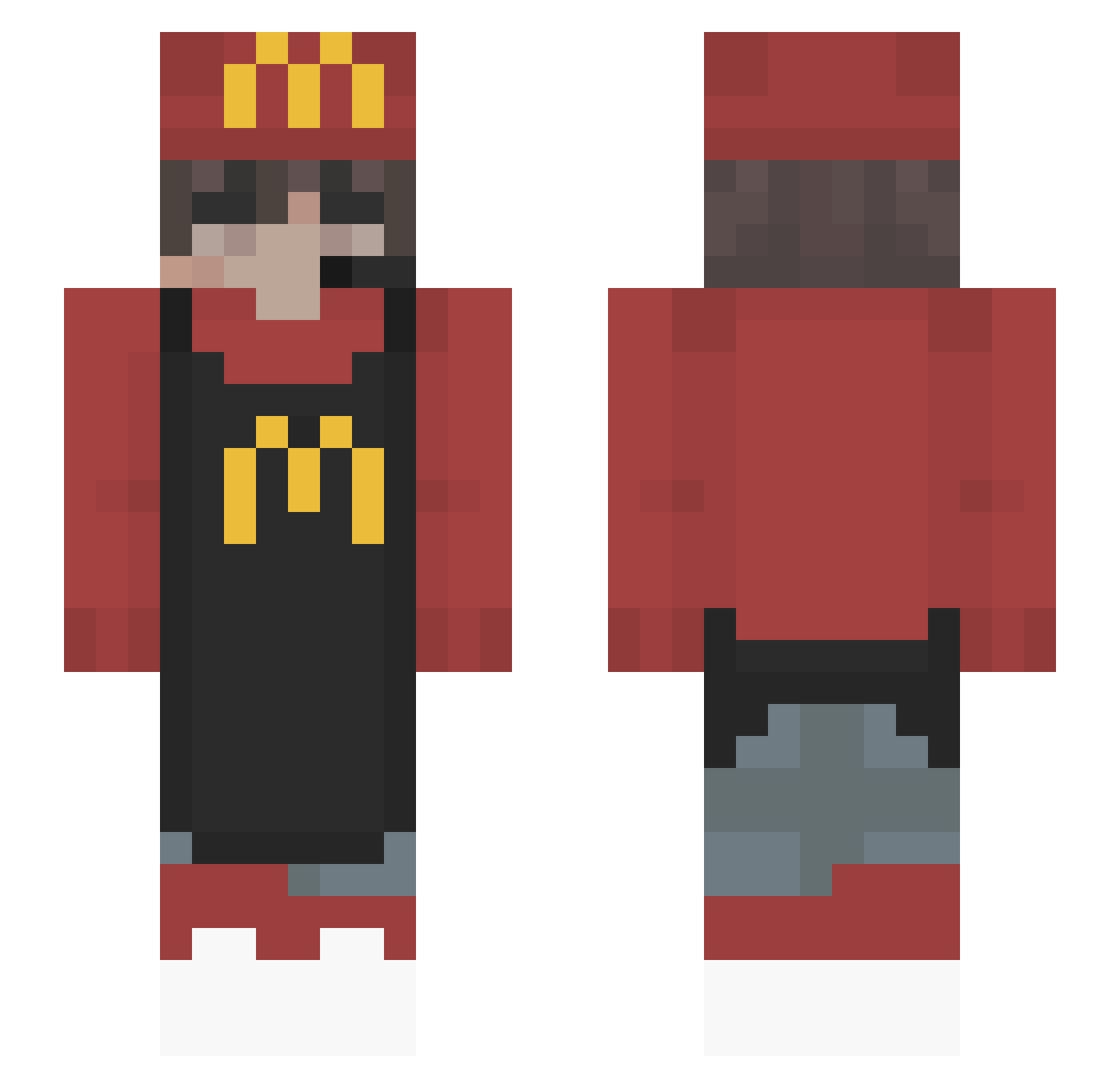 frzeusie Minecraft skin, front and back view