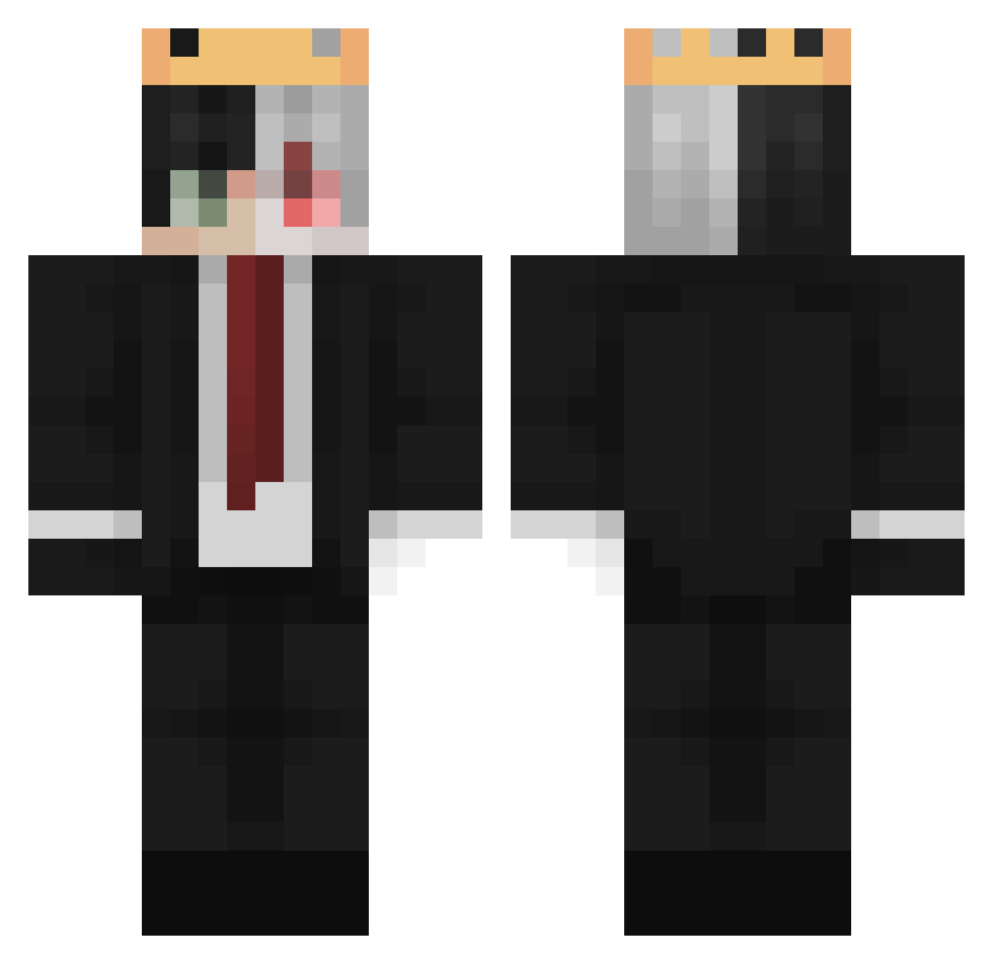 _Danielsonek_ Minecraft skin, front and back view