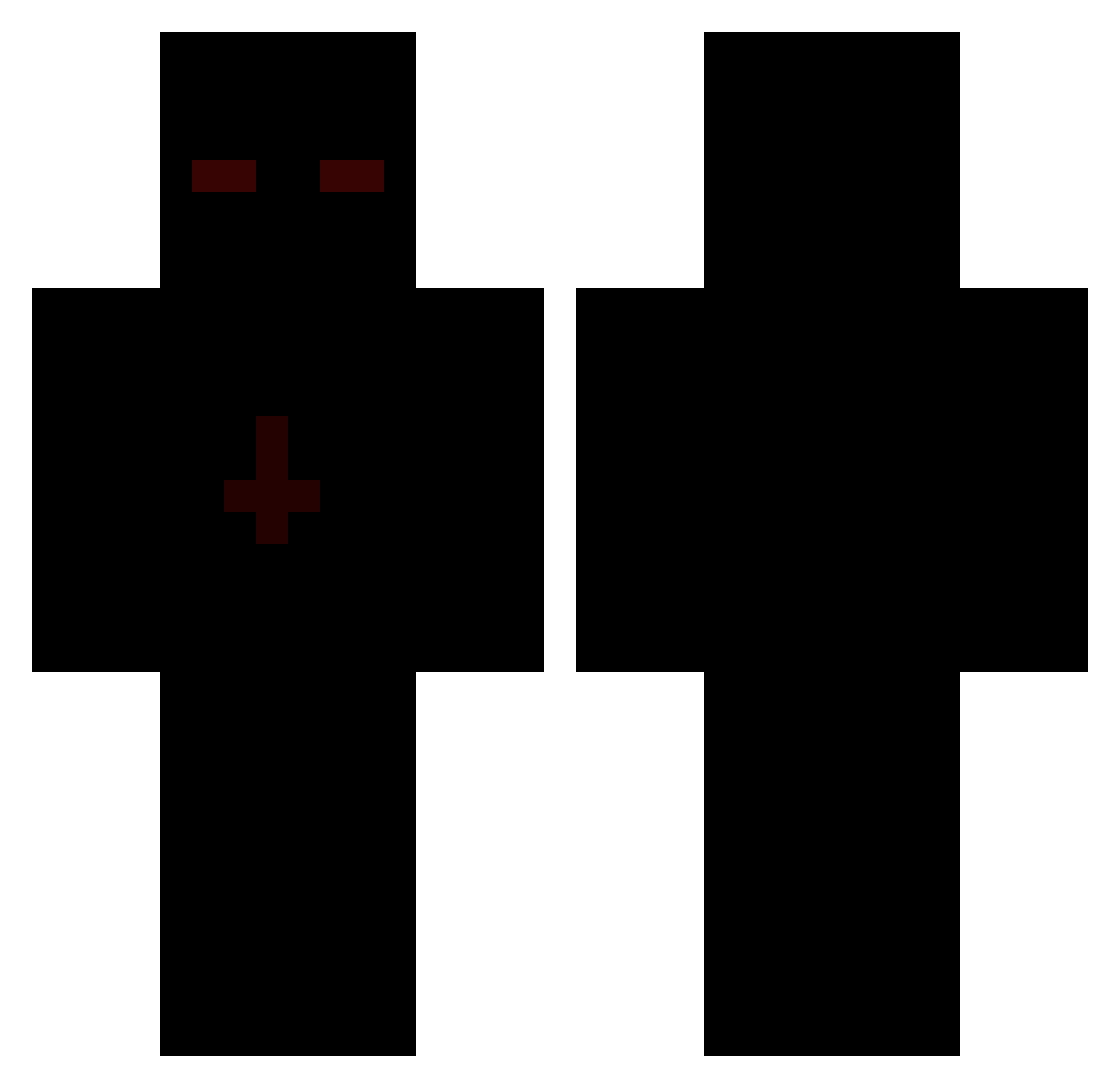 hAteeeeeeee Minecraft skin, front and back view