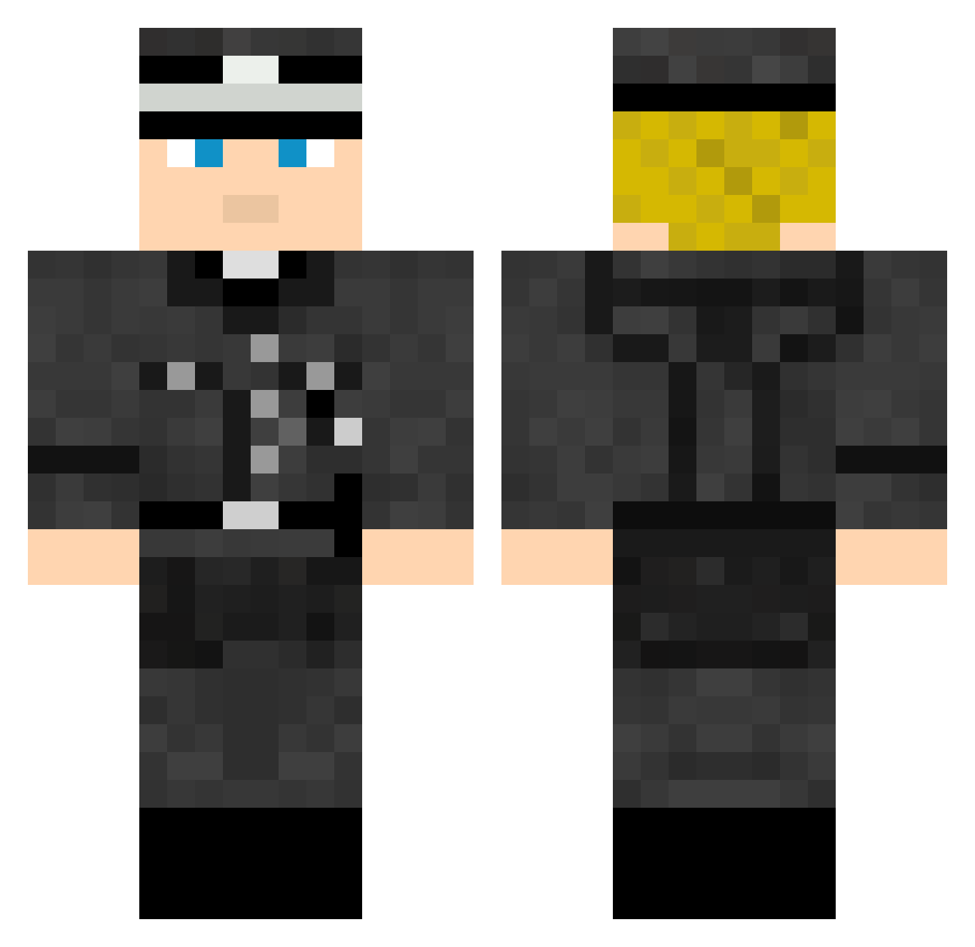 ReichsInspekteur Minecraft skin, front and back view