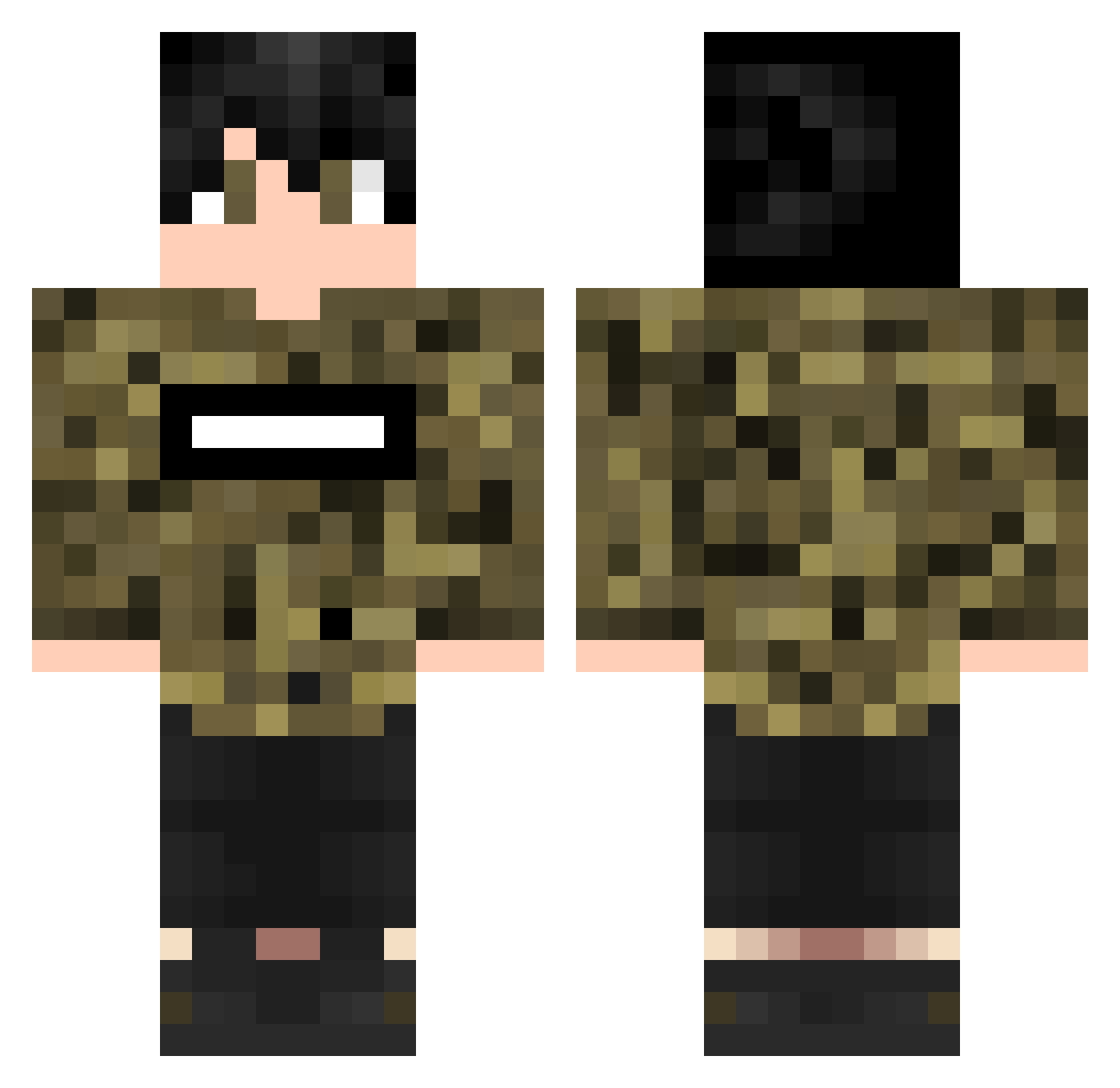 Daanzx_ Minecraft skin, front and back view