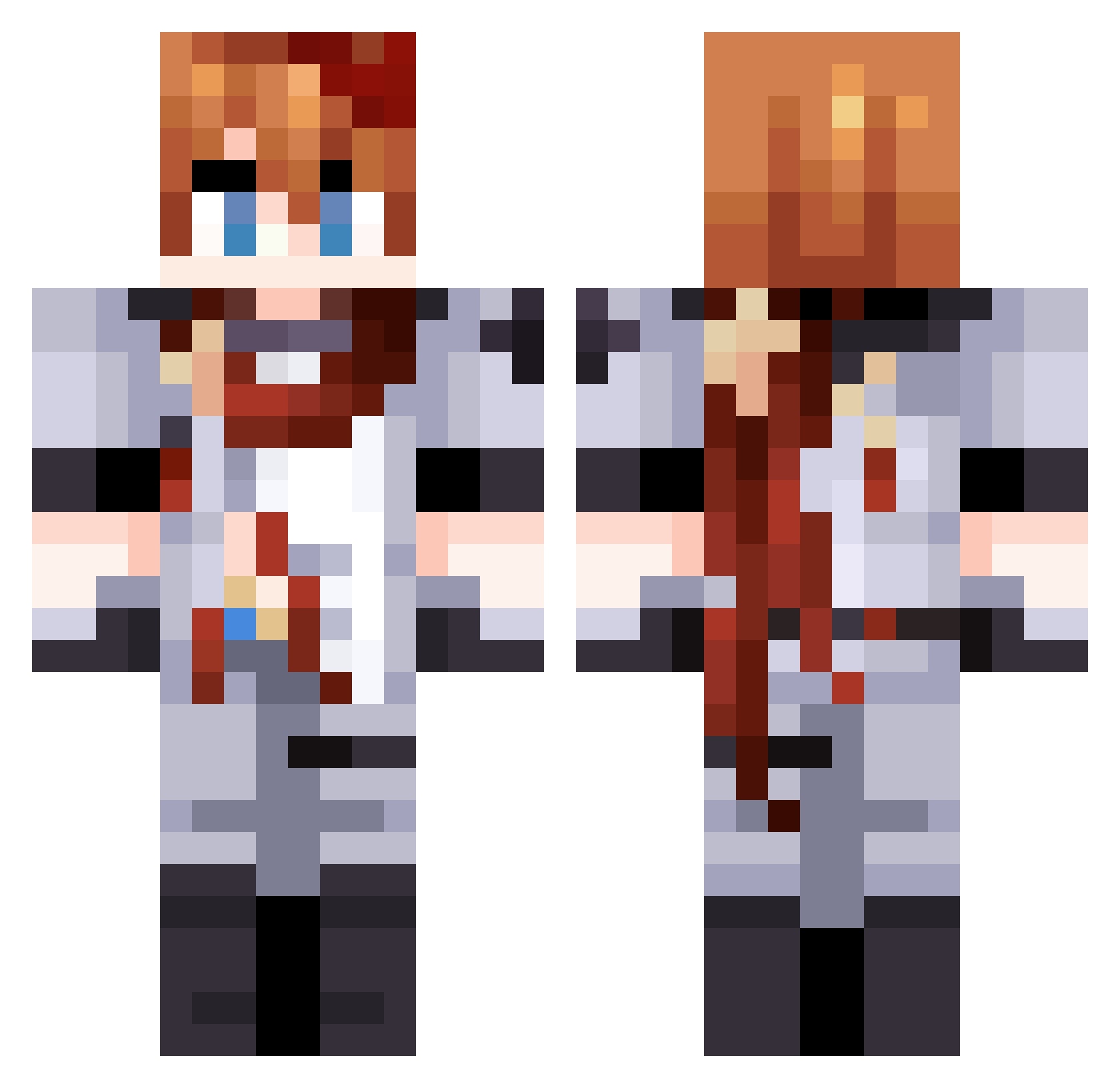 LumINous__23 Minecraft skin, front and back view