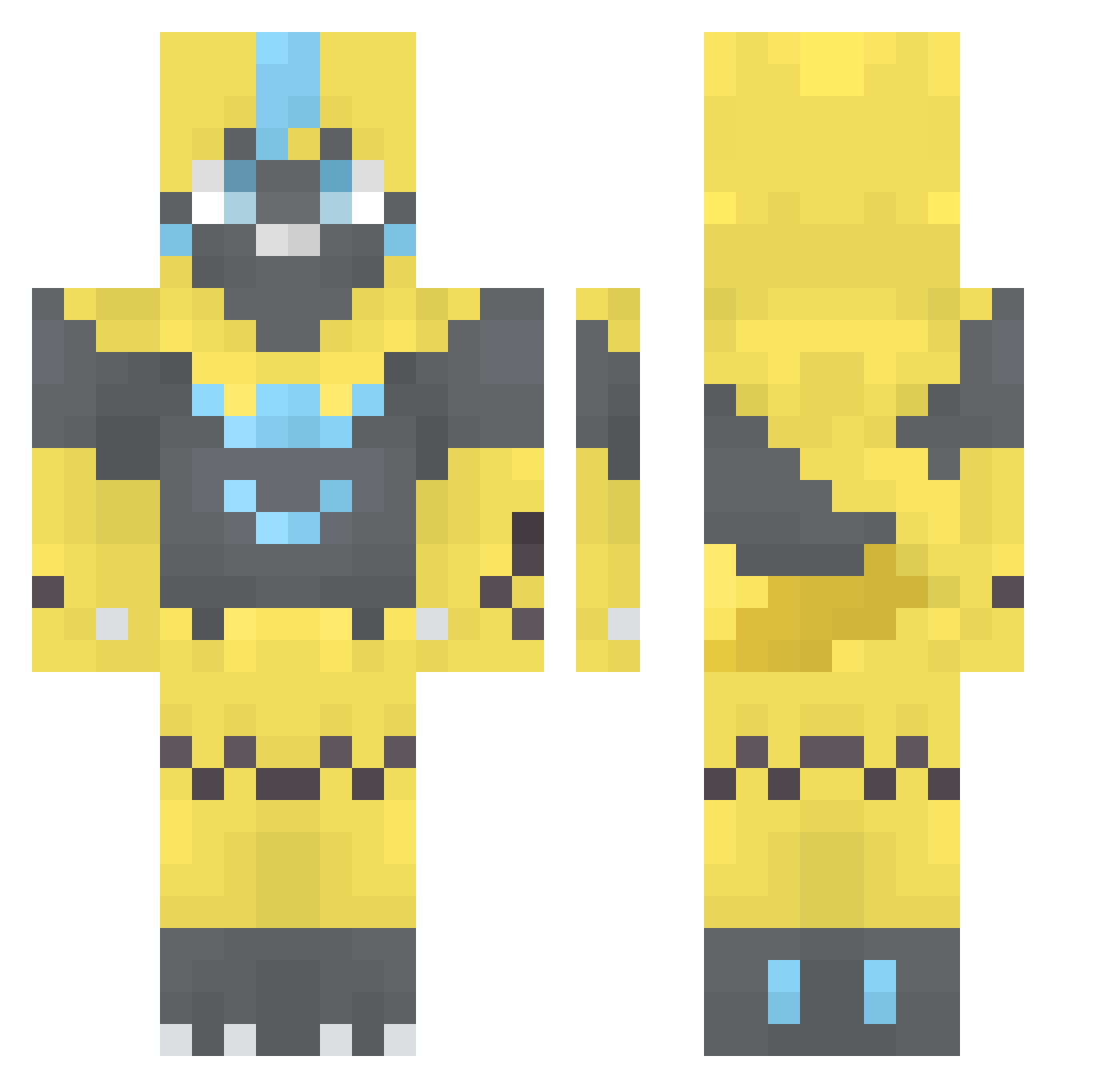 MichalGil Minecraft skin, front and back view