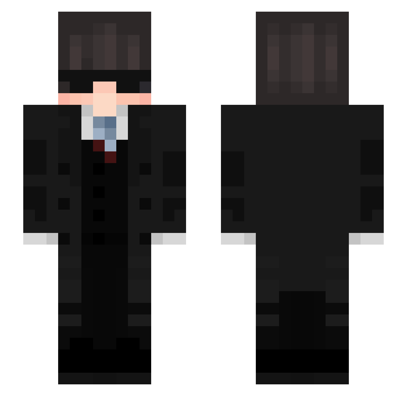 1Future1 Minecraft skin, front and back view