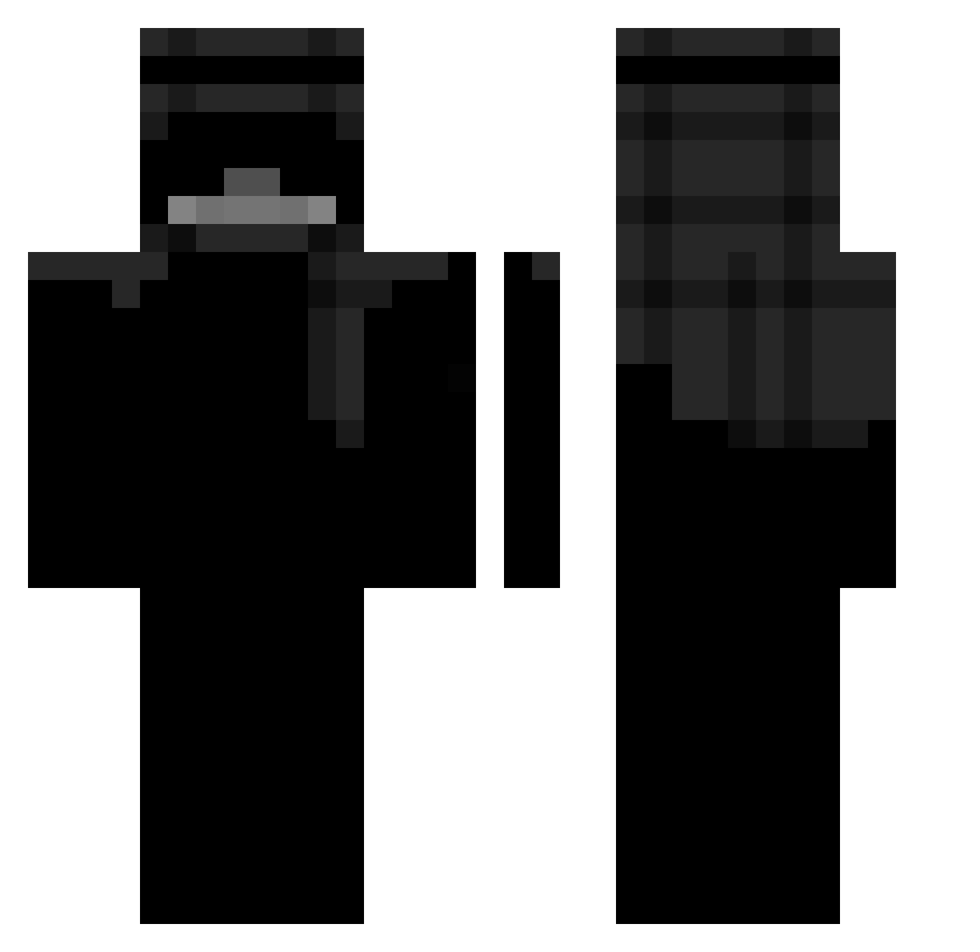 uiskyyy Minecraft skin, front and back view