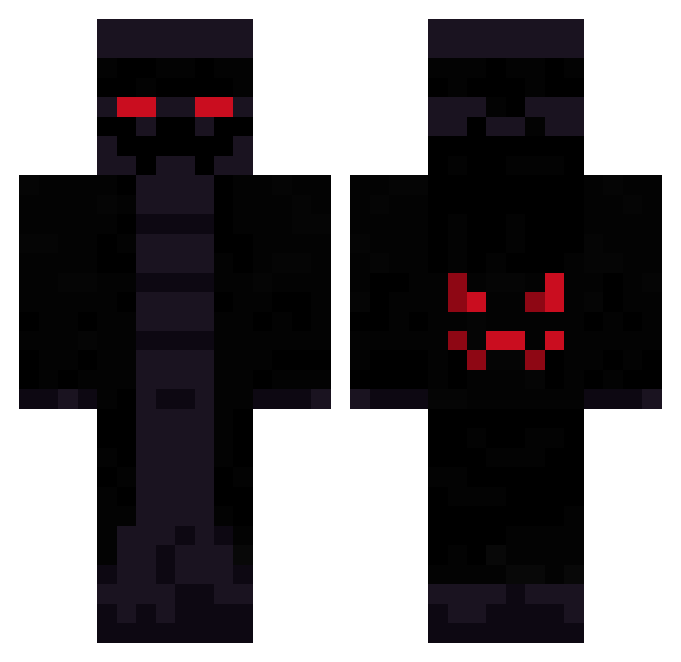 Sup3ro Minecraft skin, front and back view