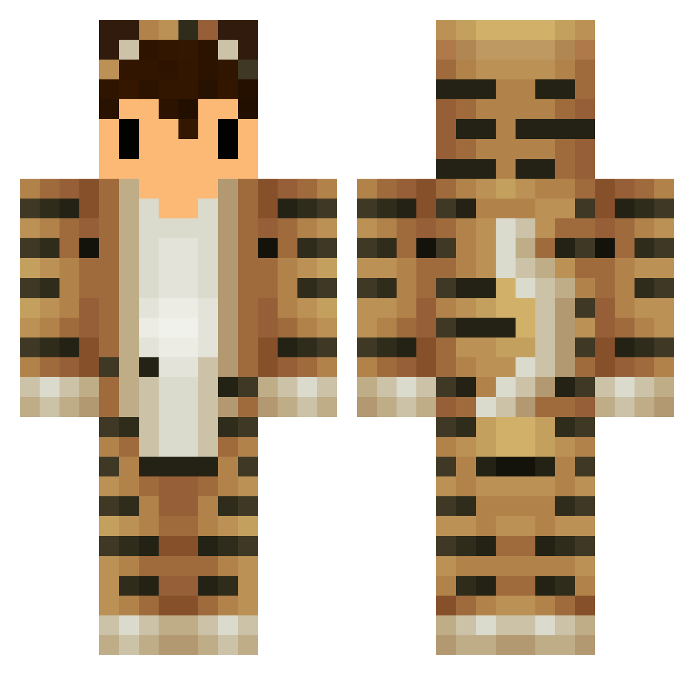 Standgeblaese Minecraft skin, front and back view