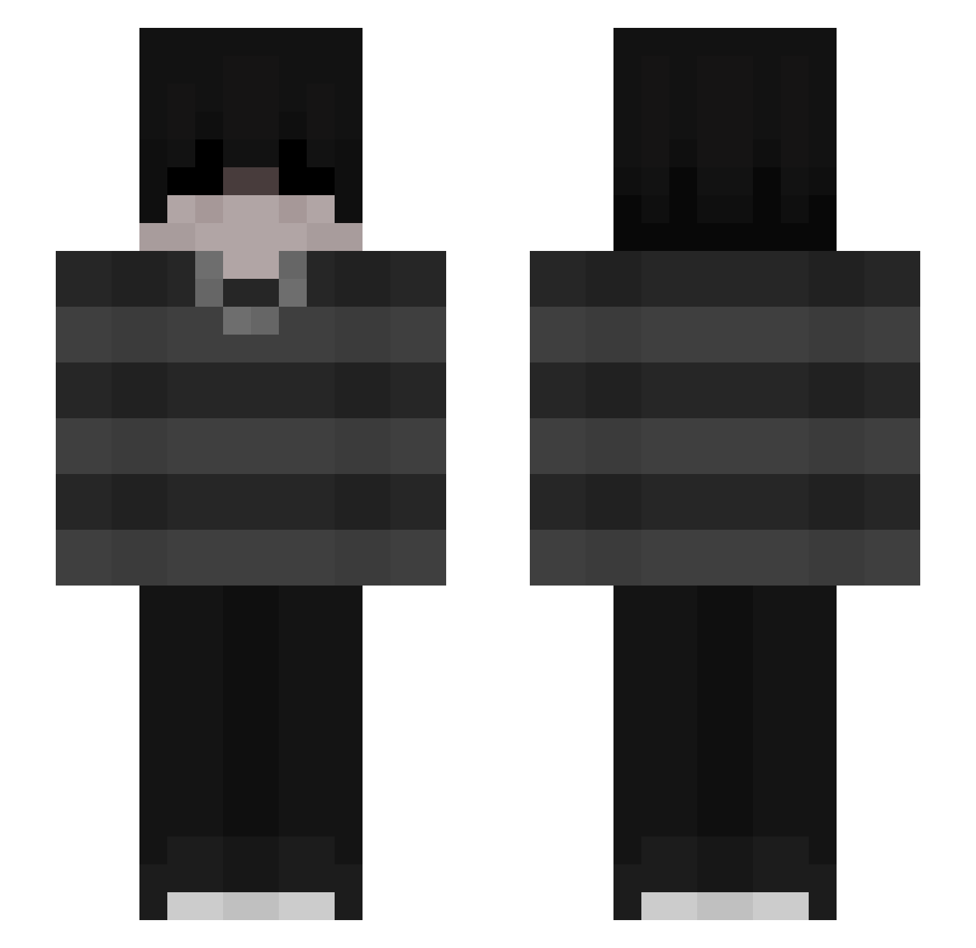 UPTHEWAHS3011 Minecraft skin, front and back view